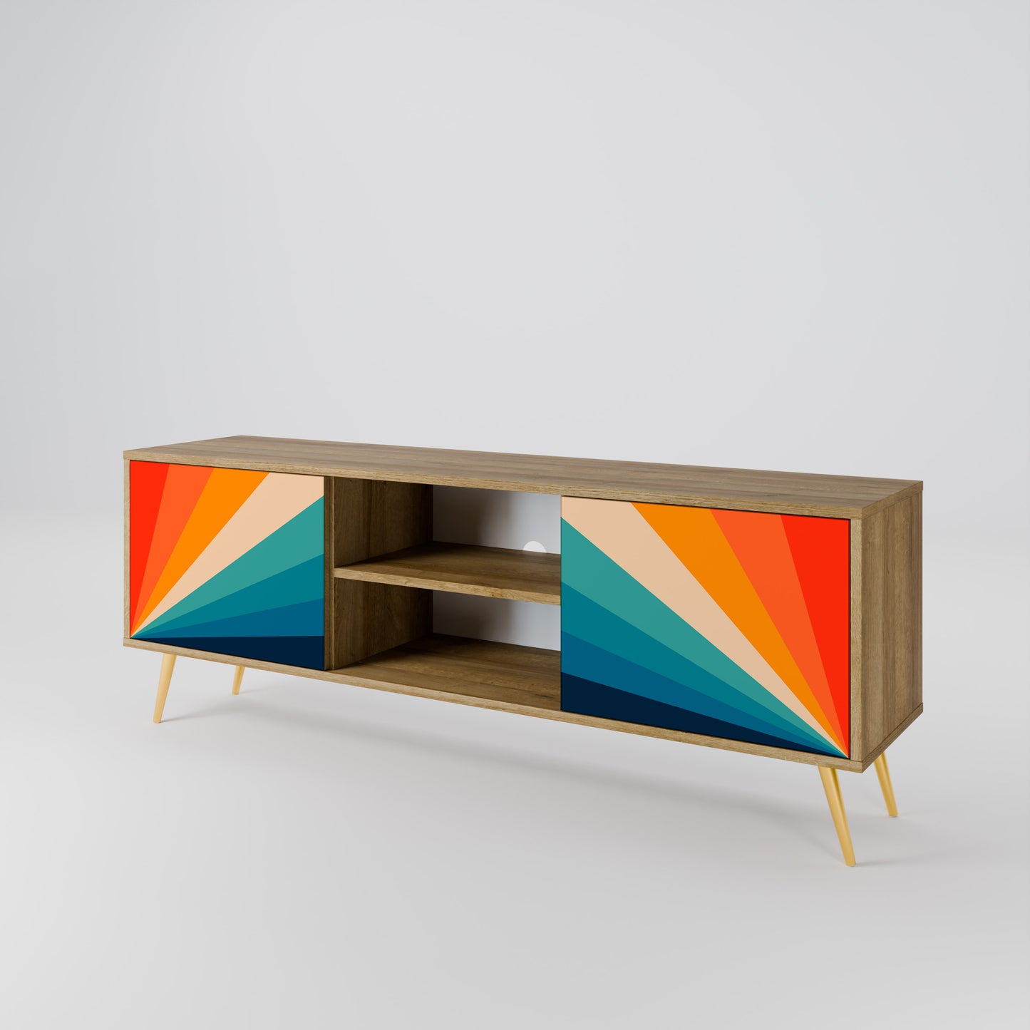 Mobile TV PRISM CONCUSSION a 2 ante in effetto rovere