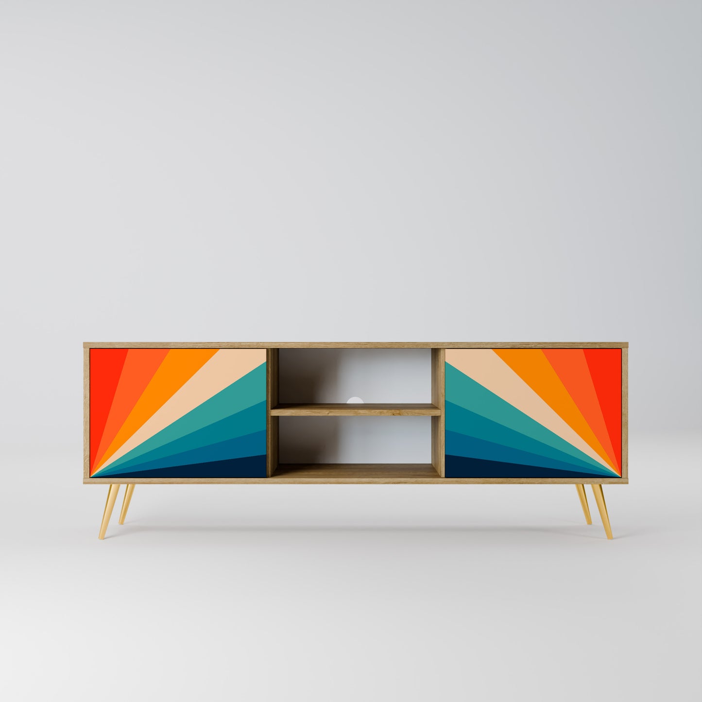 Mobile TV PRISM CONCUSSION a 2 ante in effetto rovere