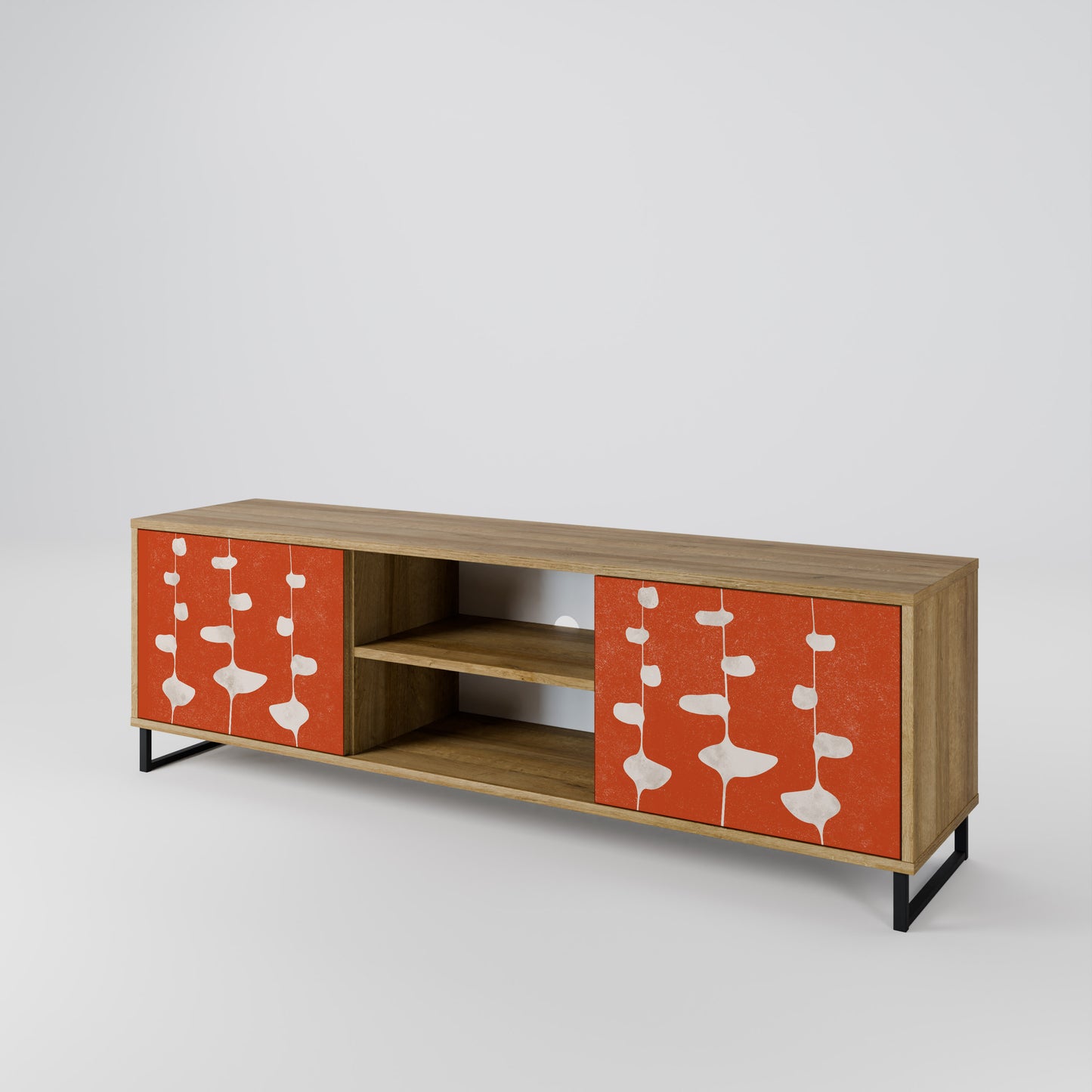 Mobile TV COURAGE MOLD a 2 ante in effetto rovere
