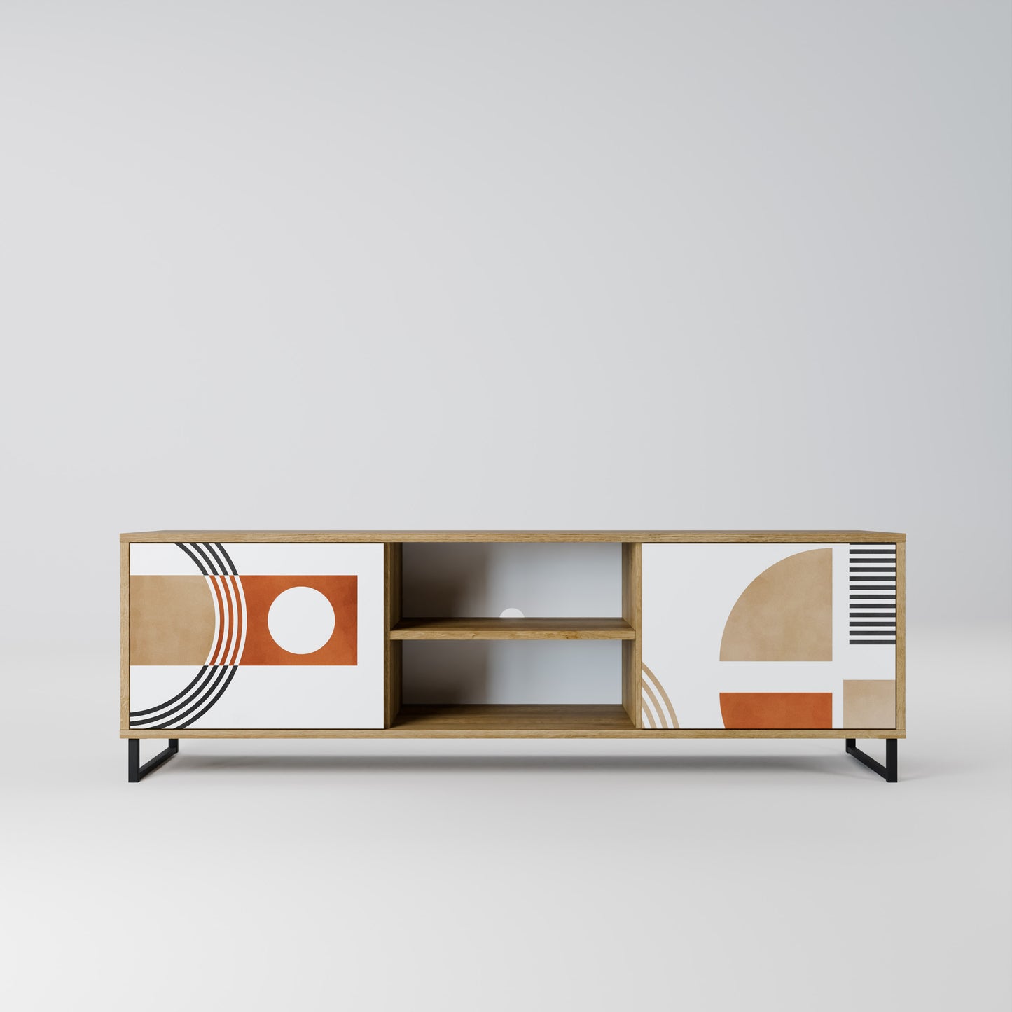 Mobile TV CIRCLE RHYTM a 2 ante effetto rovere