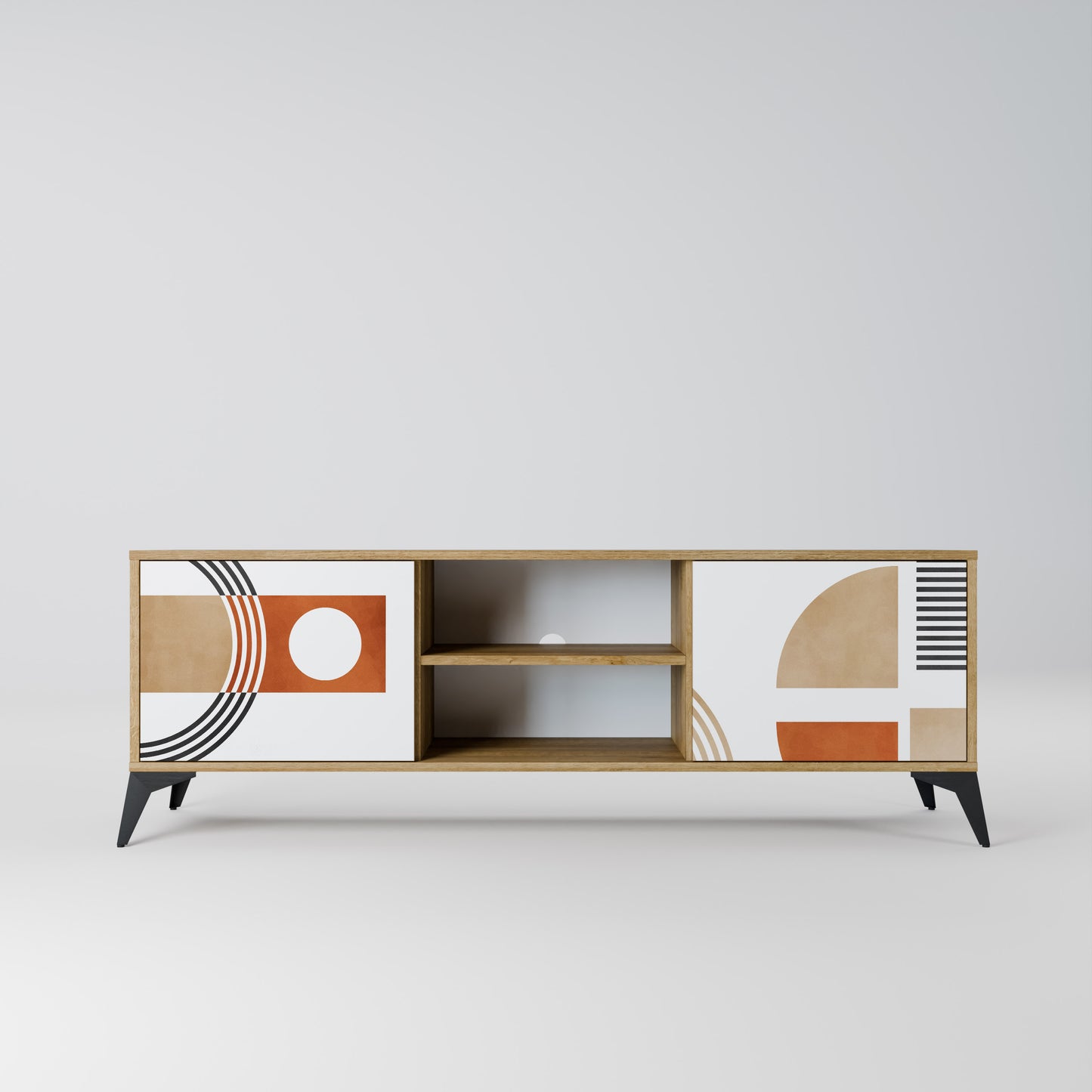 Mobile TV CIRCLE RHYTM a 2 ante effetto rovere