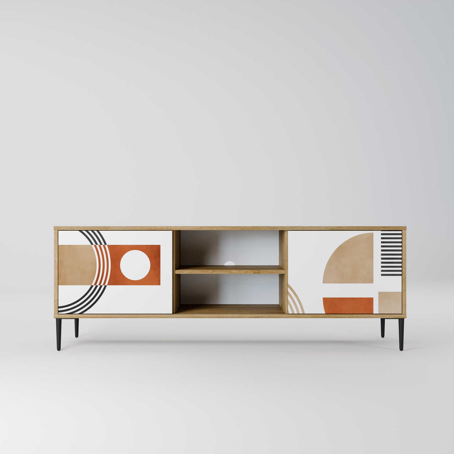 Mobile TV CIRCLE RHYTM a 2 ante effetto rovere