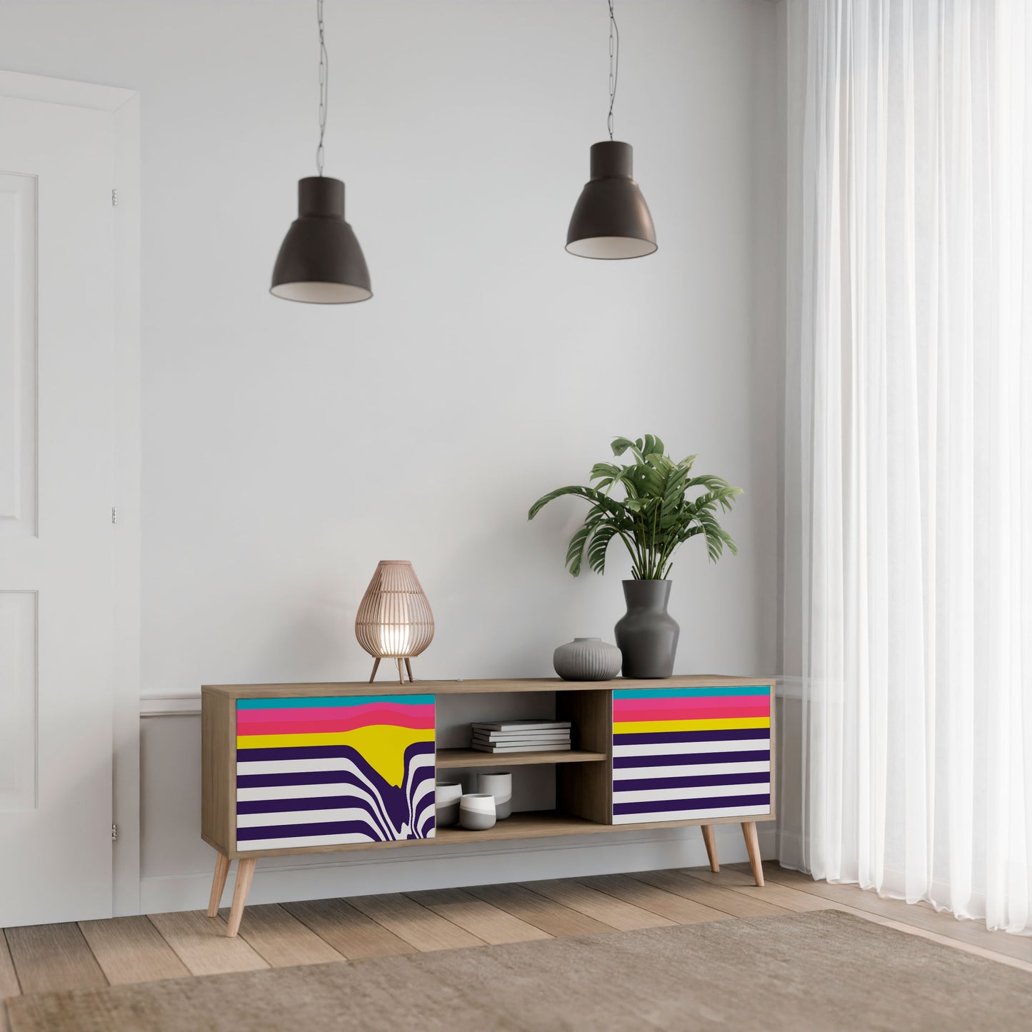 Mobile TV TONE COLLAPSE a 2 ante in effetto rovere
