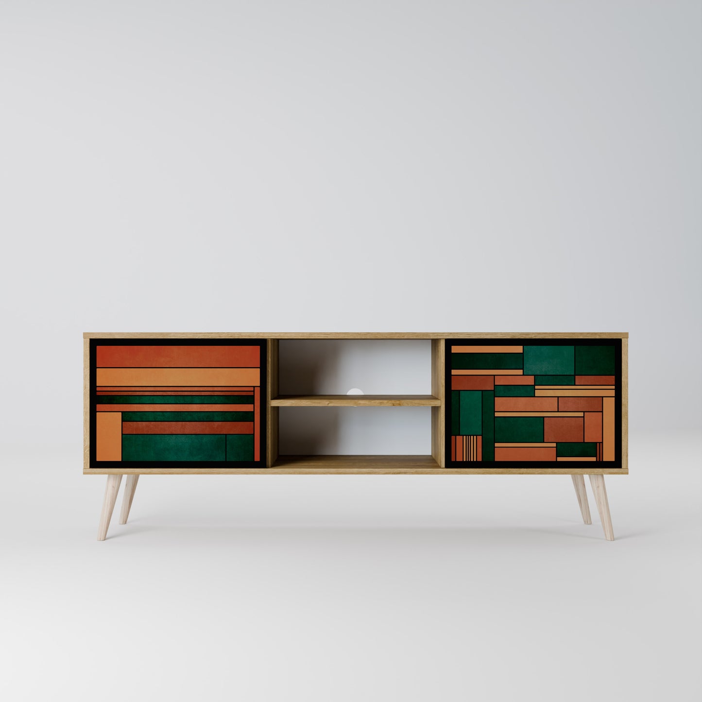 Mobile TV EARTHY FIGURES a 2 ante effetto rovere