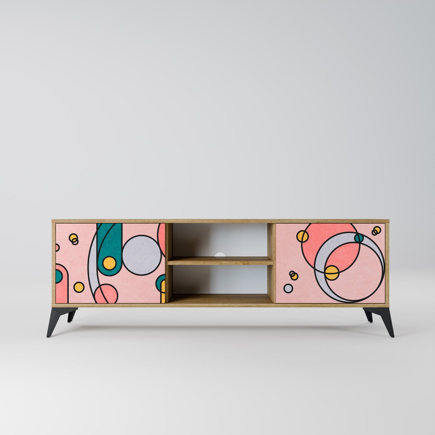 Mobile TV GOSSAMER ECHOES a 2 ante in effetto rovere