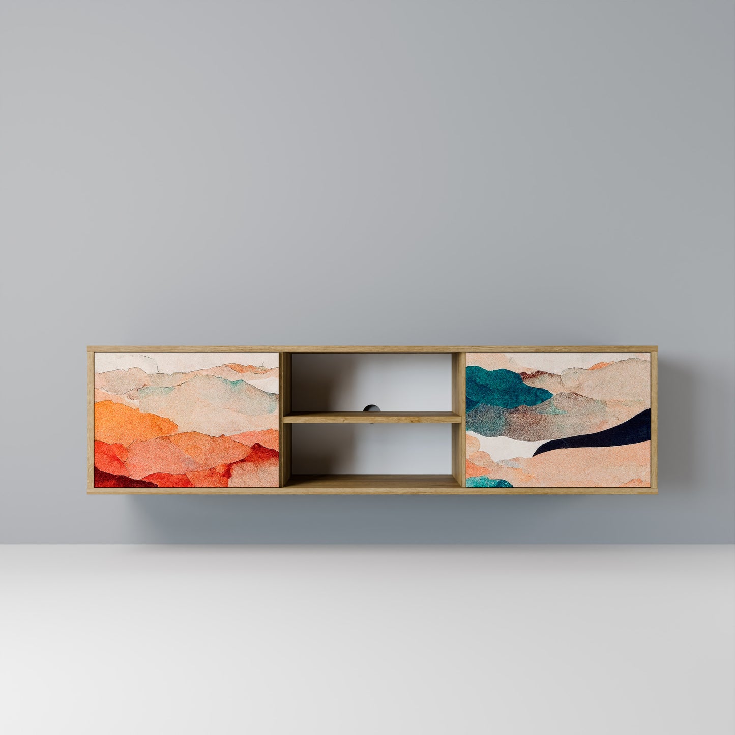 ABSTRACT LANDSCAPE Mobile TV a 2 ante in effetto rovere