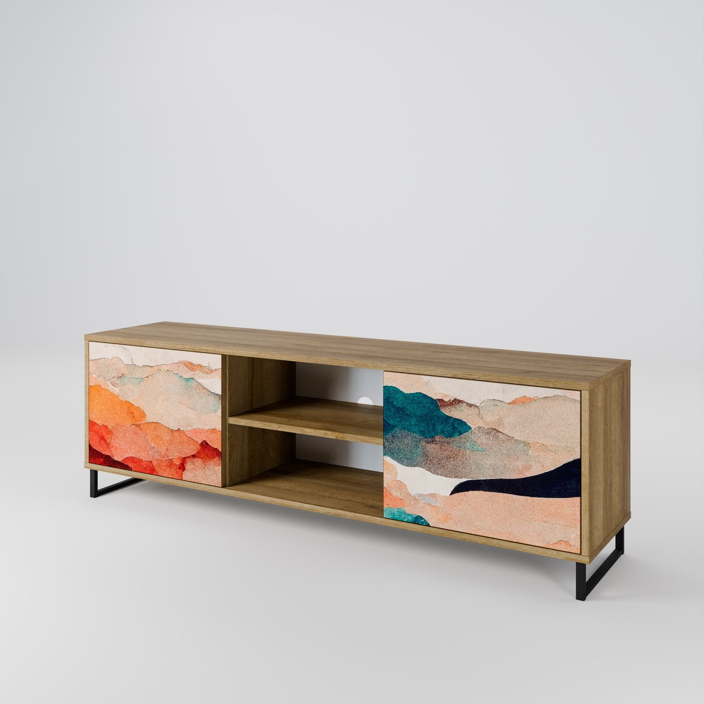 ABSTRACT LANDSCAPE Mobile TV a 2 ante in effetto rovere