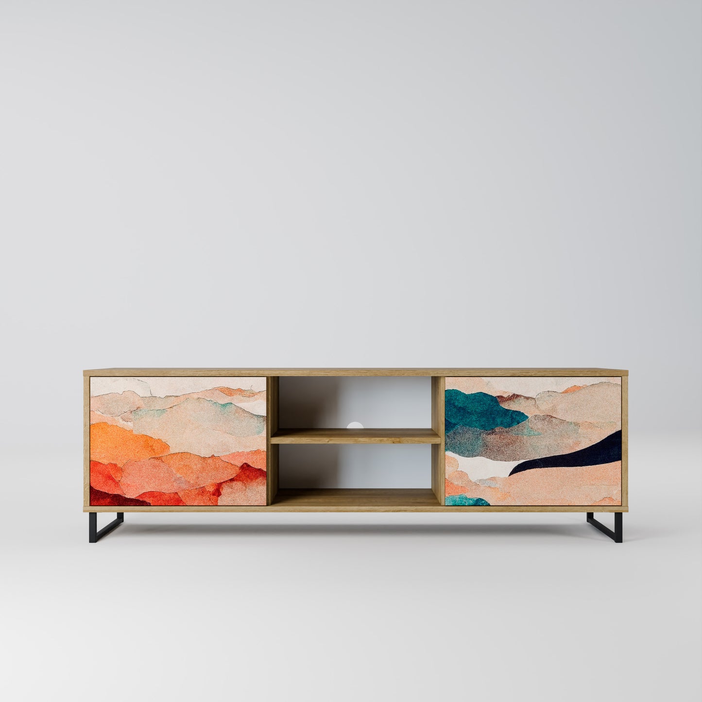 ABSTRACT LANDSCAPE Mobile TV a 2 ante in effetto rovere