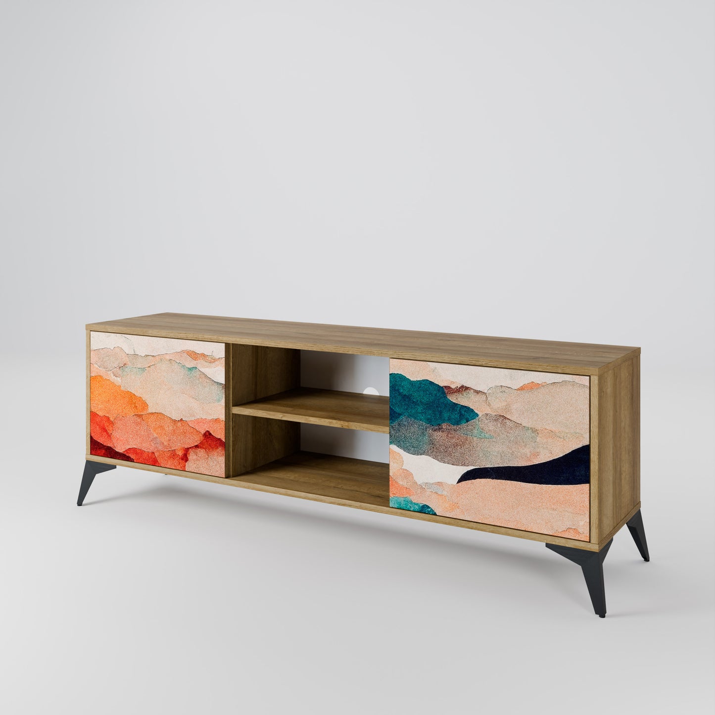 ABSTRACT LANDSCAPE Mobile TV a 2 ante in effetto rovere