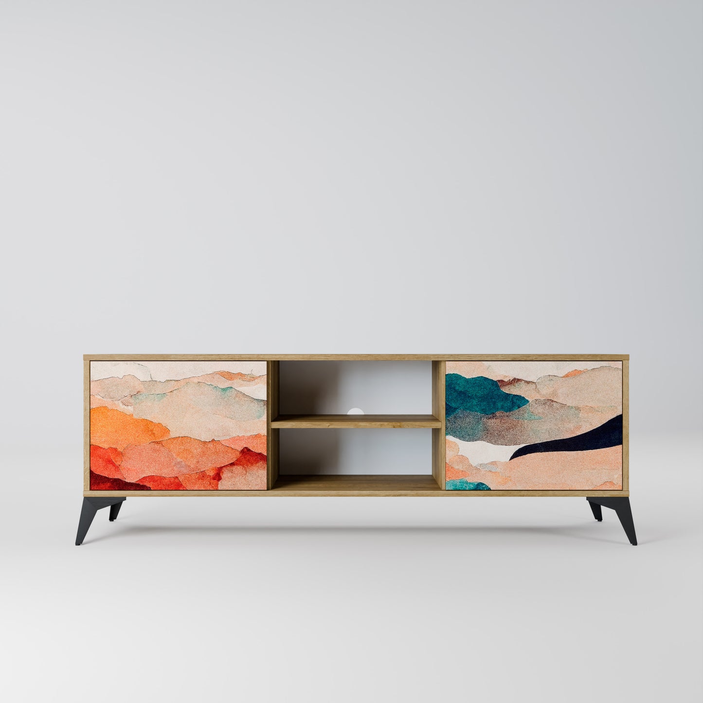 ABSTRACT LANDSCAPE Mobile TV a 2 ante in effetto rovere