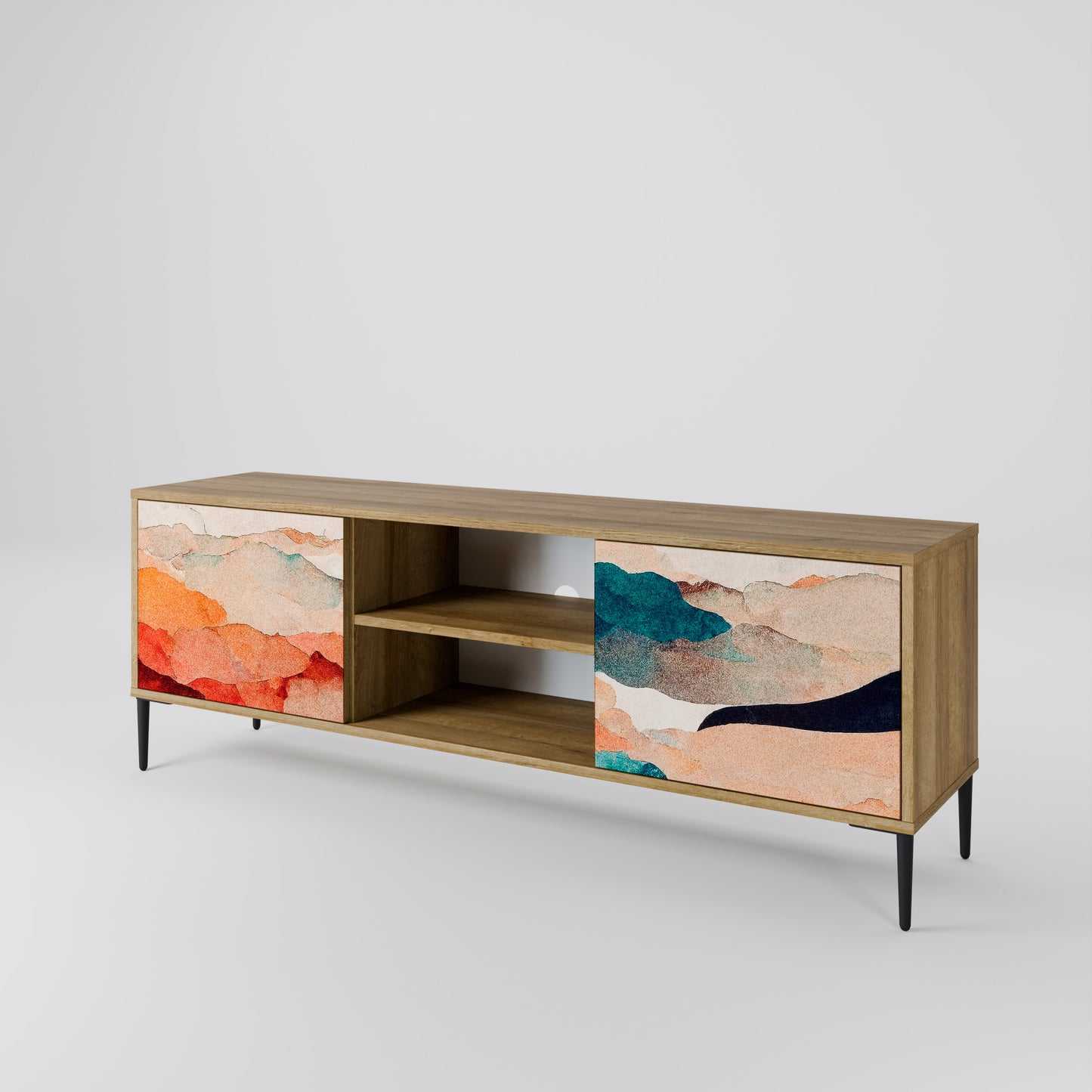 ABSTRACT LANDSCAPE Mobile TV a 2 ante in effetto rovere