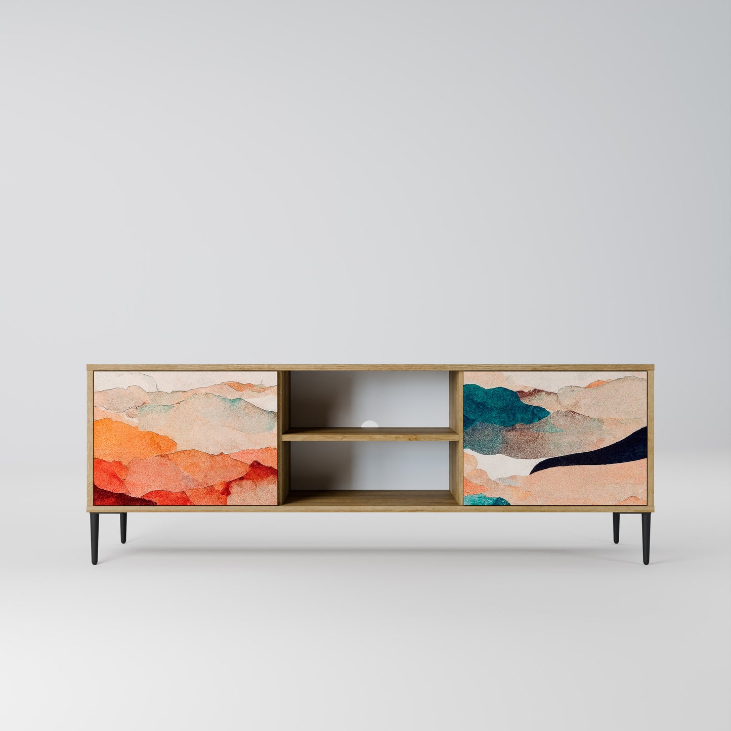ABSTRACT LANDSCAPE Mobile TV a 2 ante in effetto rovere