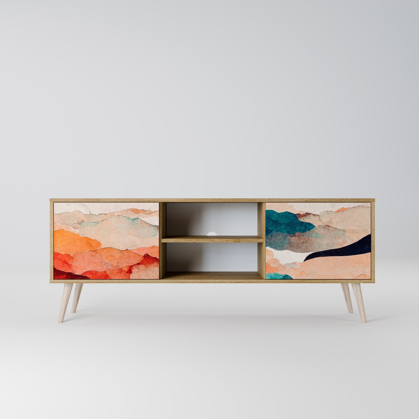 ABSTRACT LANDSCAPE Mobile TV a 2 ante in effetto rovere