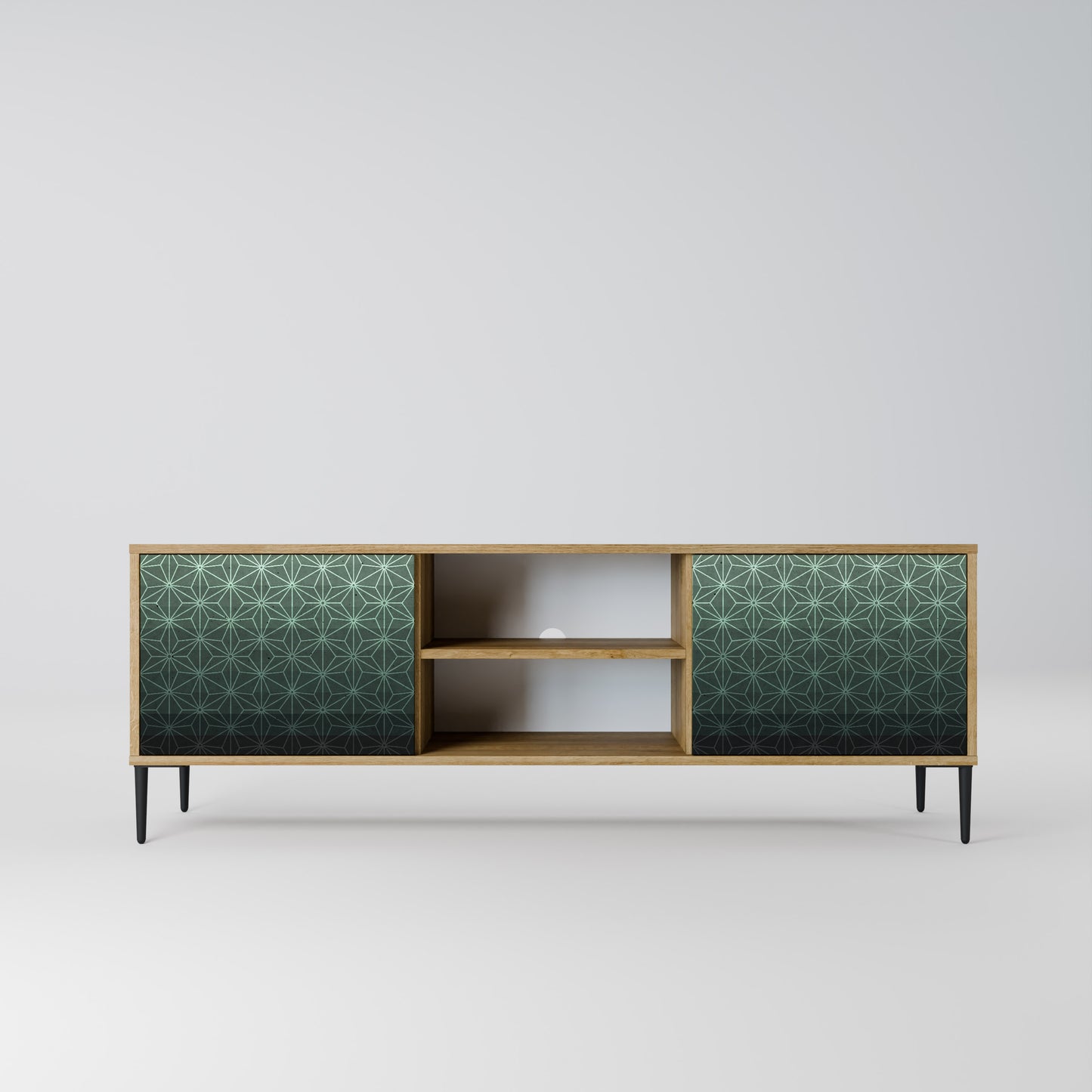 Mobile TV ORNAMENTAL GLIMMER a 2 ante in effetto rovere