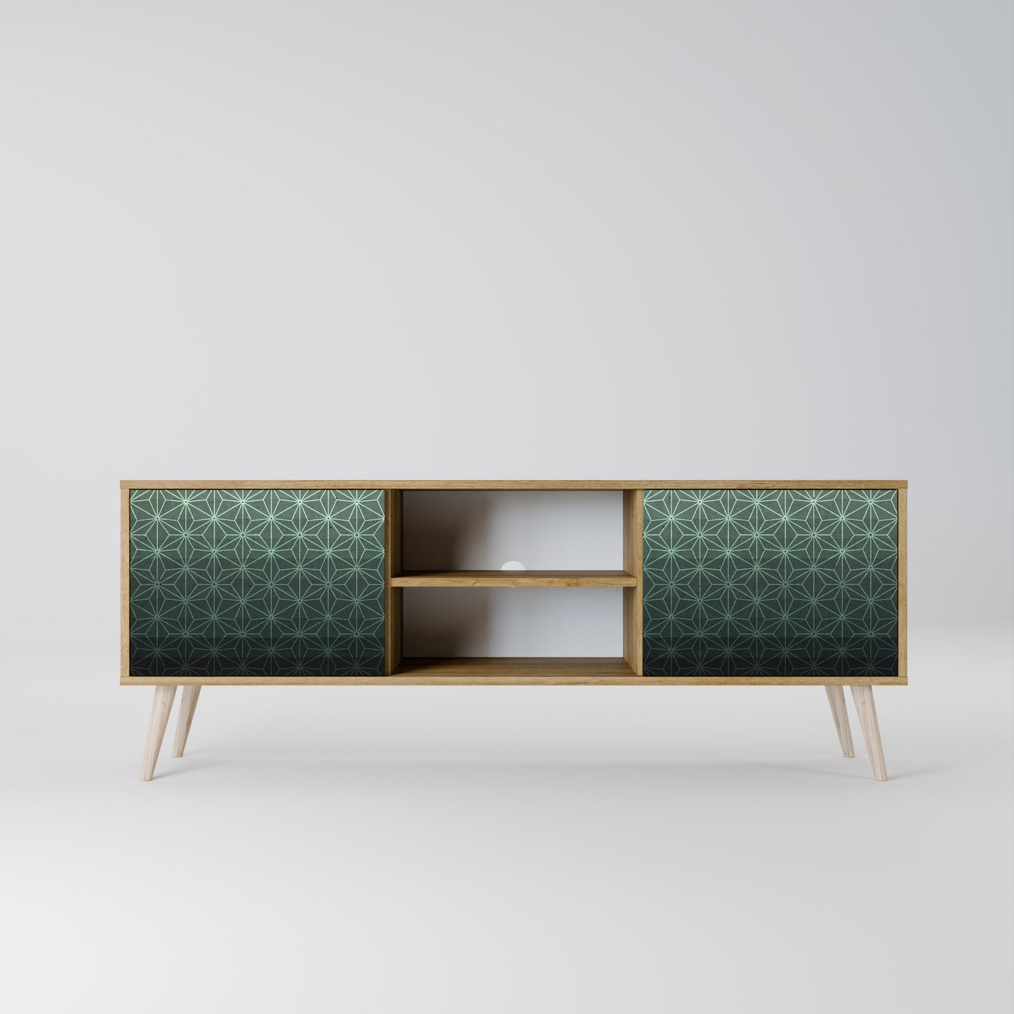 Mobile TV ORNAMENTAL GLIMMER a 2 ante in effetto rovere