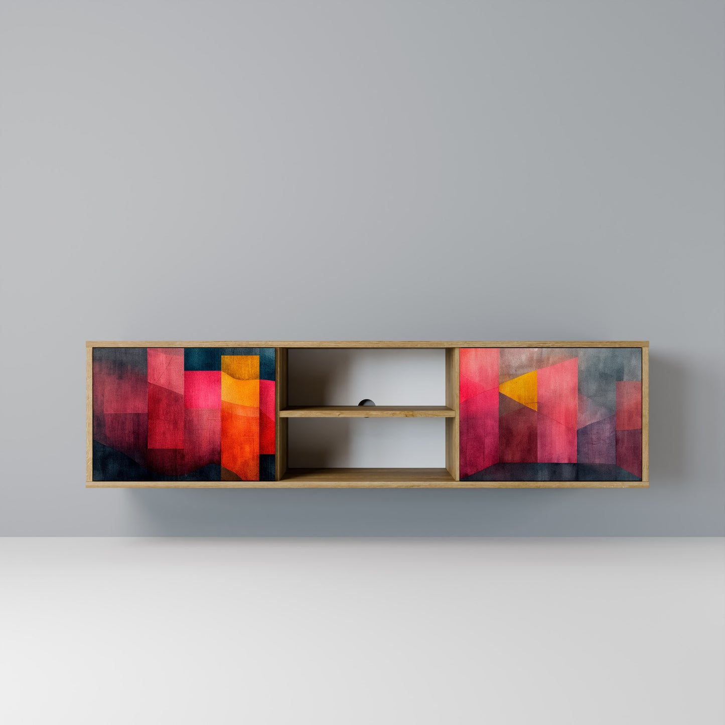 Mobile TV a 2 ante COLORFUL SOUNDS in effetto rovere