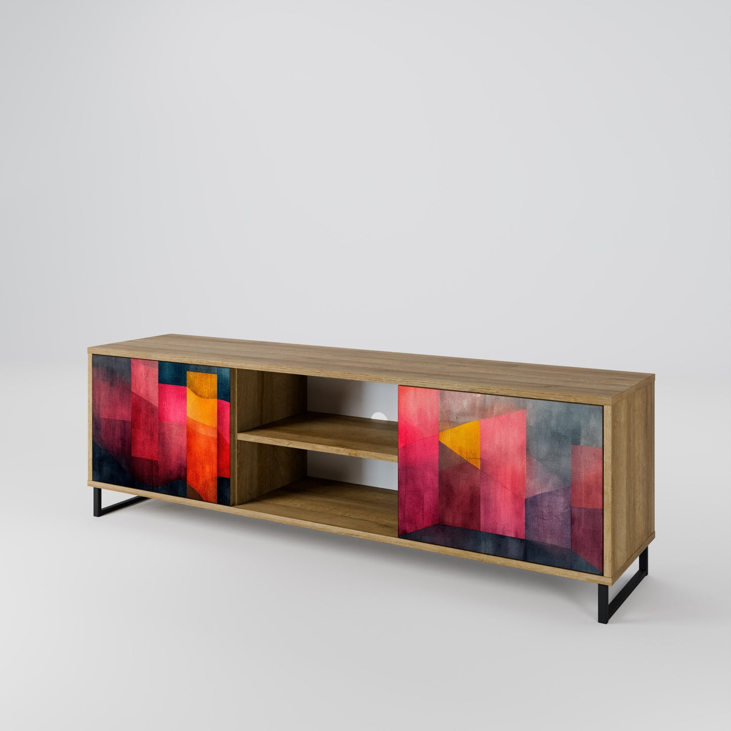 Mobile TV a 2 ante COLORFUL SOUNDS in effetto rovere