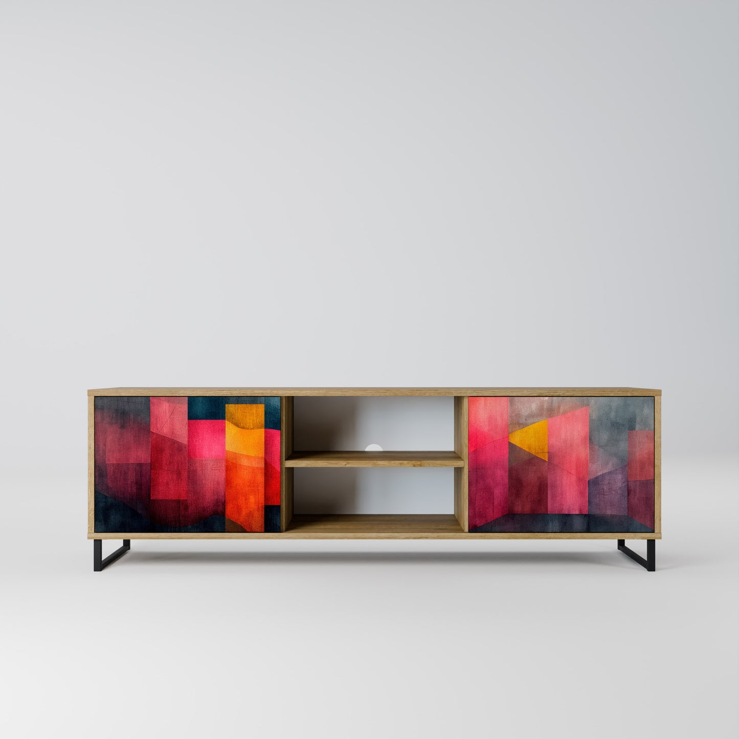 Mobile TV a 2 ante COLORFUL SOUNDS in effetto rovere