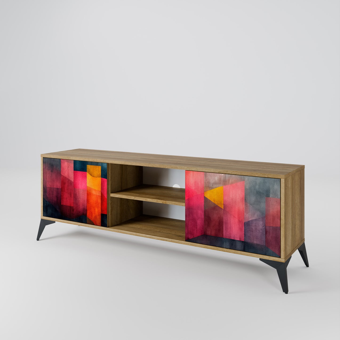Mobile TV a 2 ante COLORFUL SOUNDS in effetto rovere