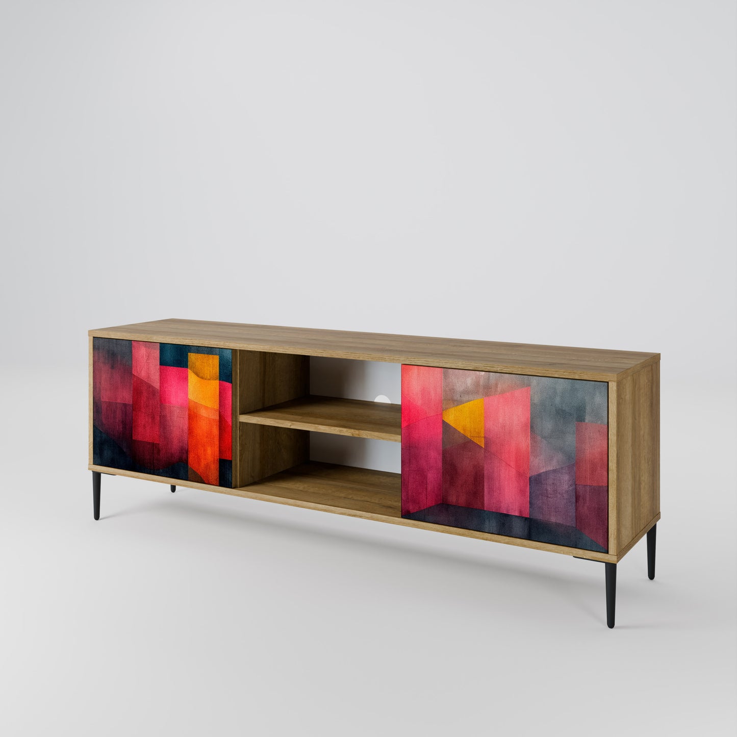 Mobile TV a 2 ante COLORFUL SOUNDS in effetto rovere