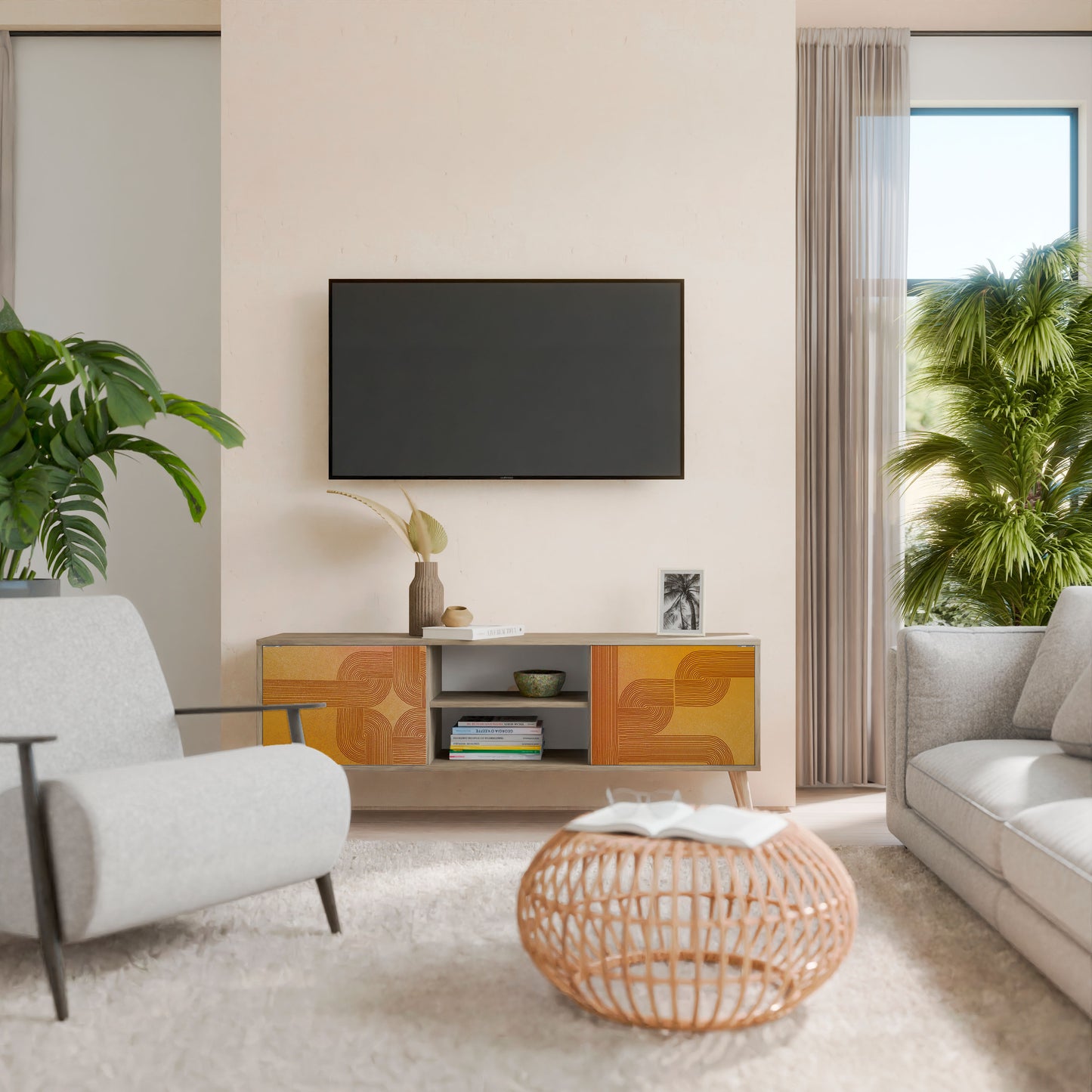 RINFORZAMENTO DELLA RELAZIONE Mobile TV a 2 ante in effetto rovere