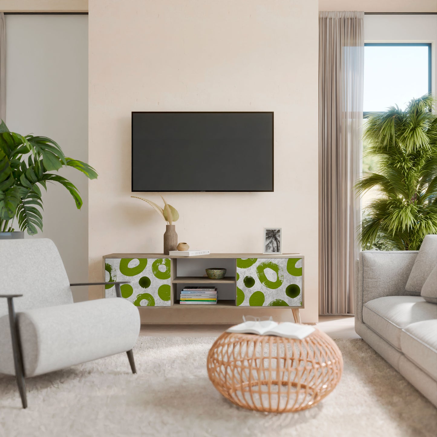 GREEN RHAPSODY Mobile TV a 2 ante in effetto rovere