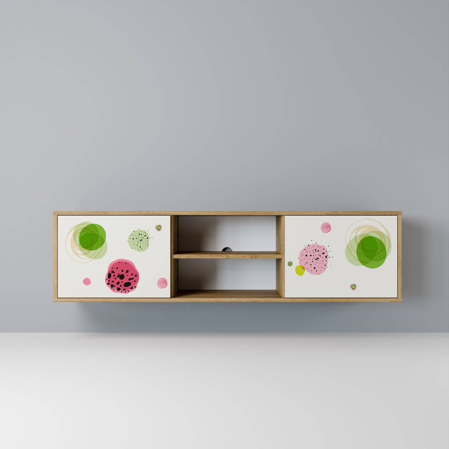 Mobile TV a 2 ante COLORFUL COSMOS in effetto rovere