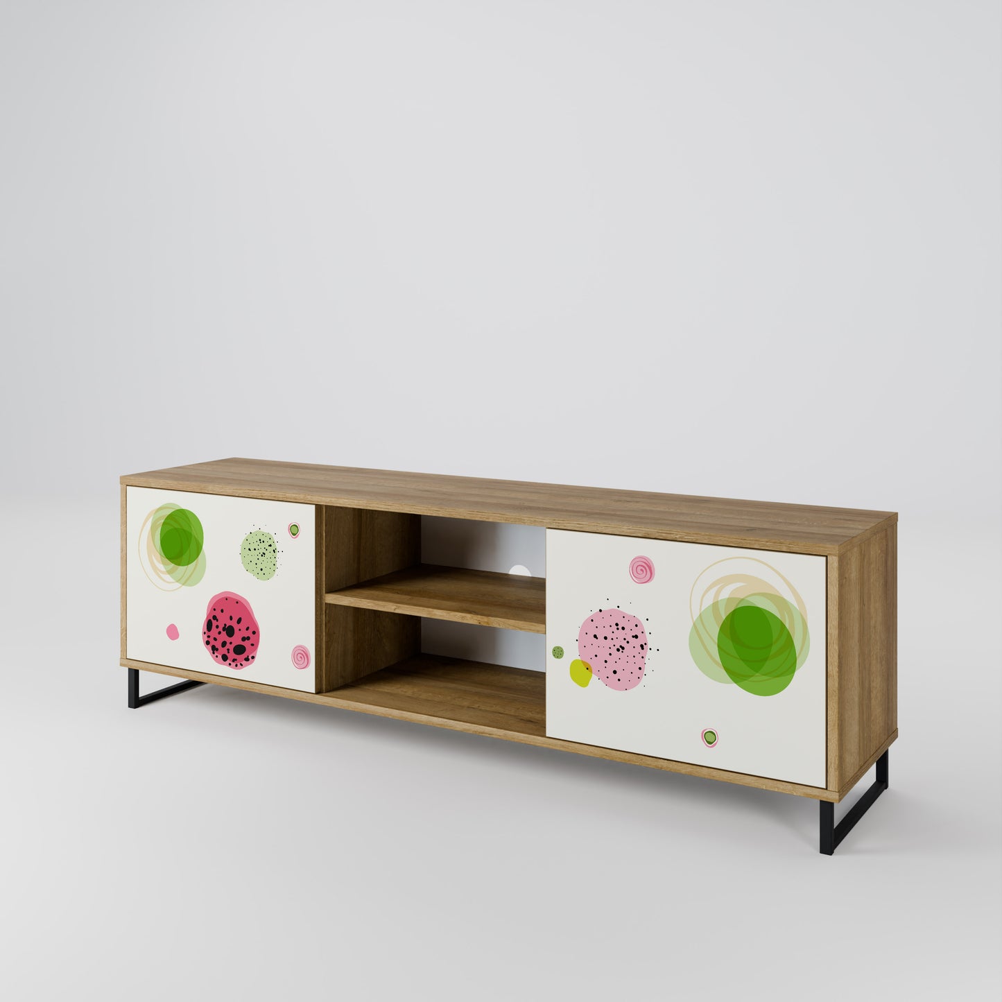 Mobile TV a 2 ante COLORFUL COSMOS in effetto rovere