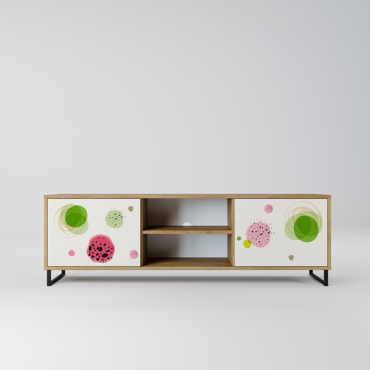 Mobile TV a 2 ante COLORFUL COSMOS in effetto rovere