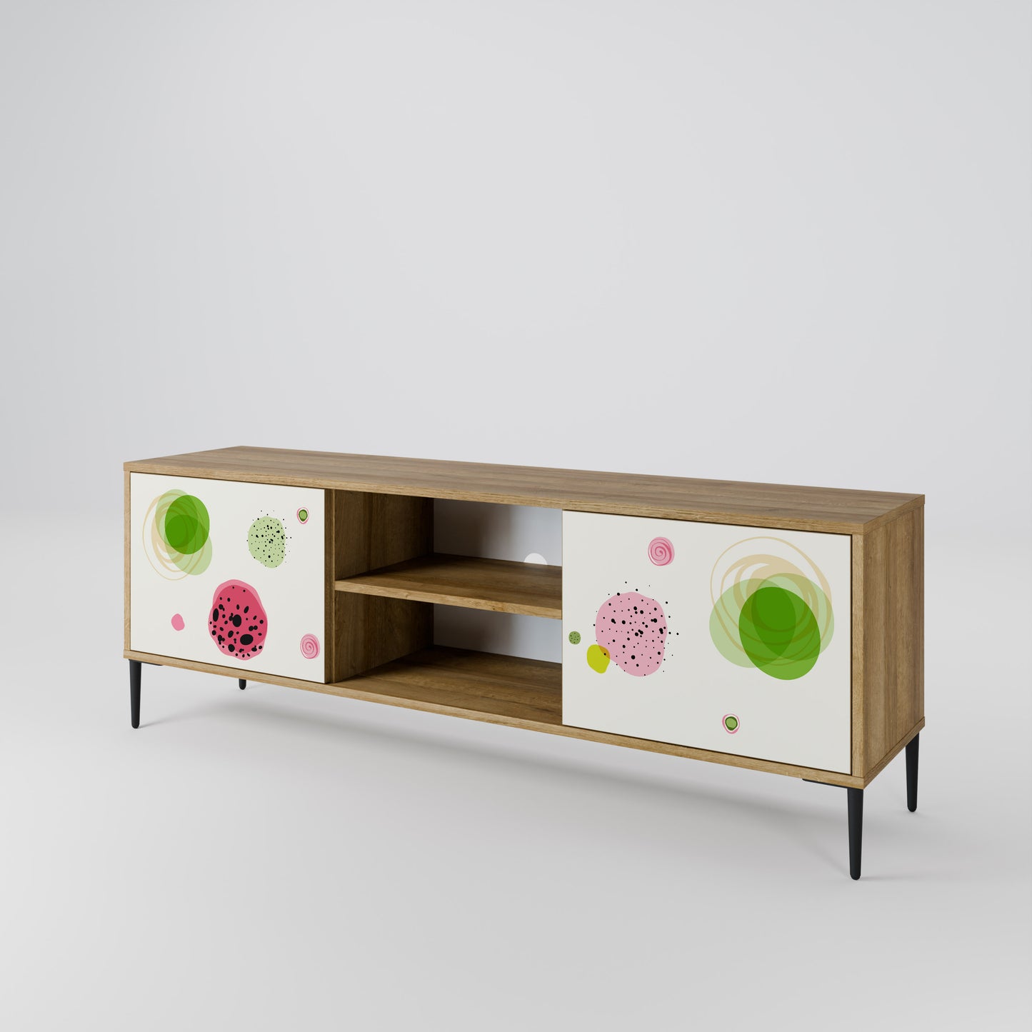 Mobile TV a 2 ante COLORFUL COSMOS in effetto rovere