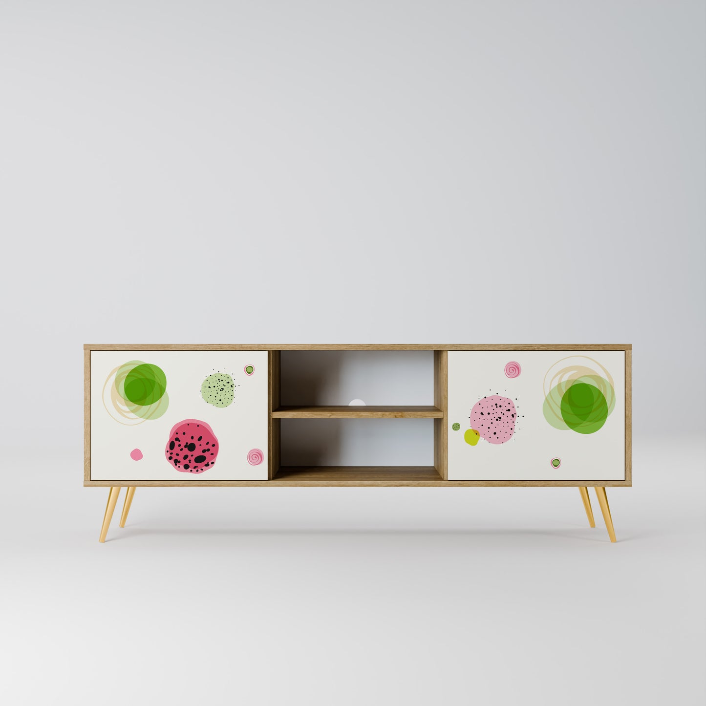Mobile TV a 2 ante COLORFUL COSMOS in effetto rovere
