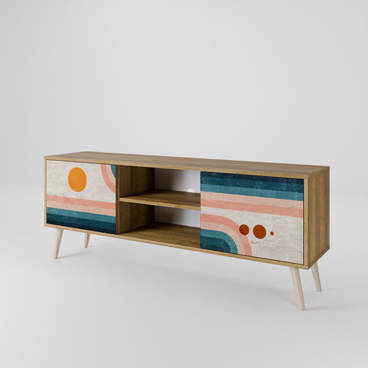 Mobile TV TWO HALVES a 2 ante in effetto rovere