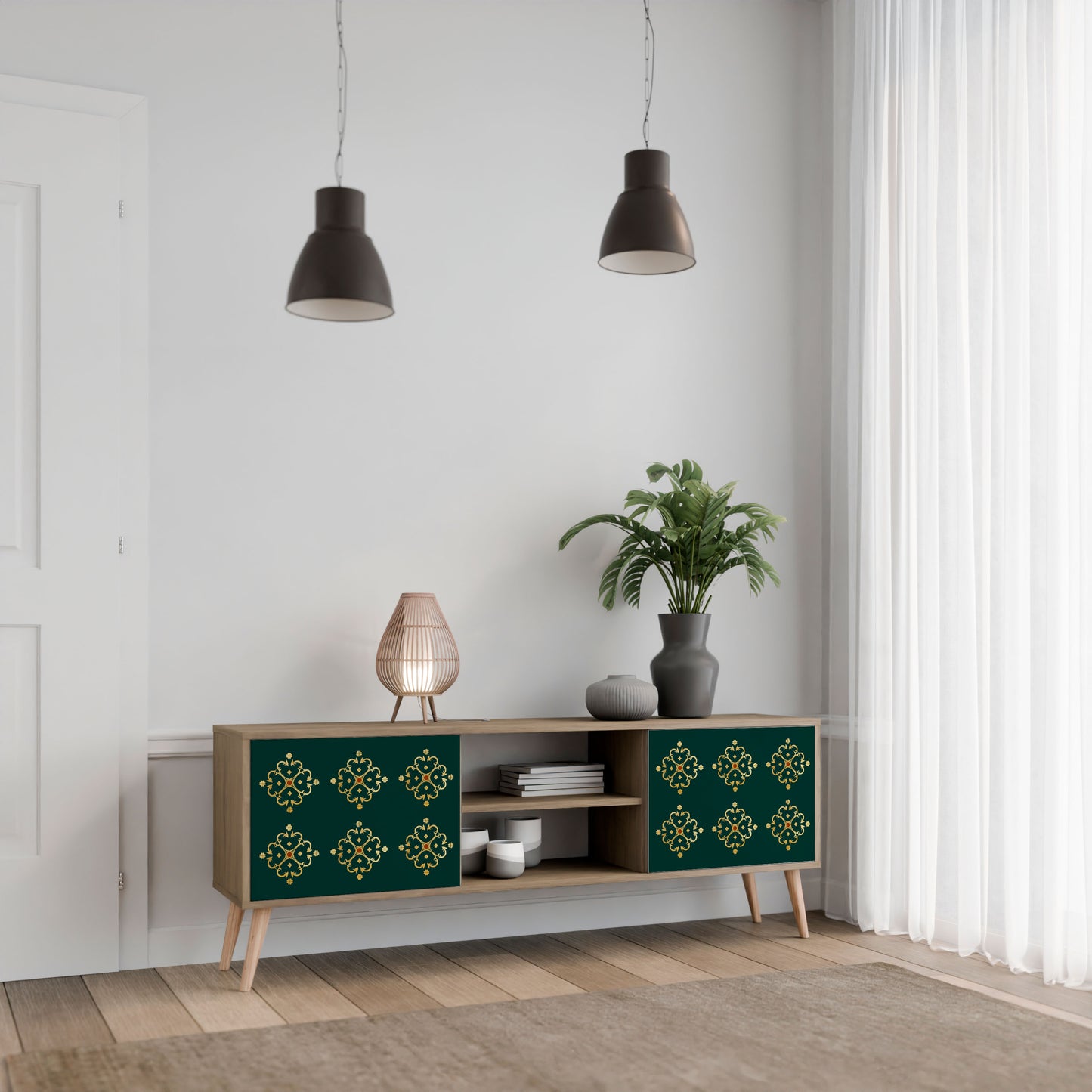 Mobile TV ROYAL MEDALLION a 2 ante effetto rovere