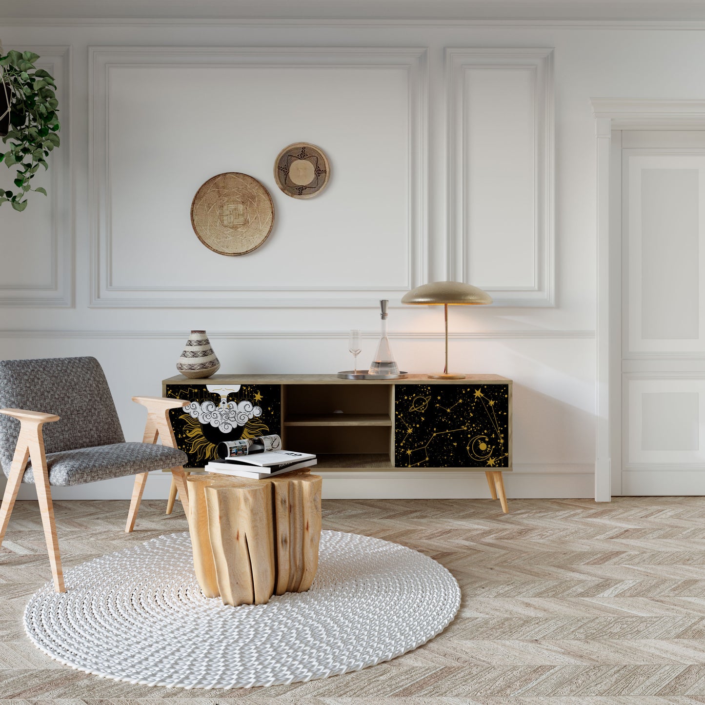 Mobile TV STELLAR CONSTELLATIONS a 2 ante effetto rovere