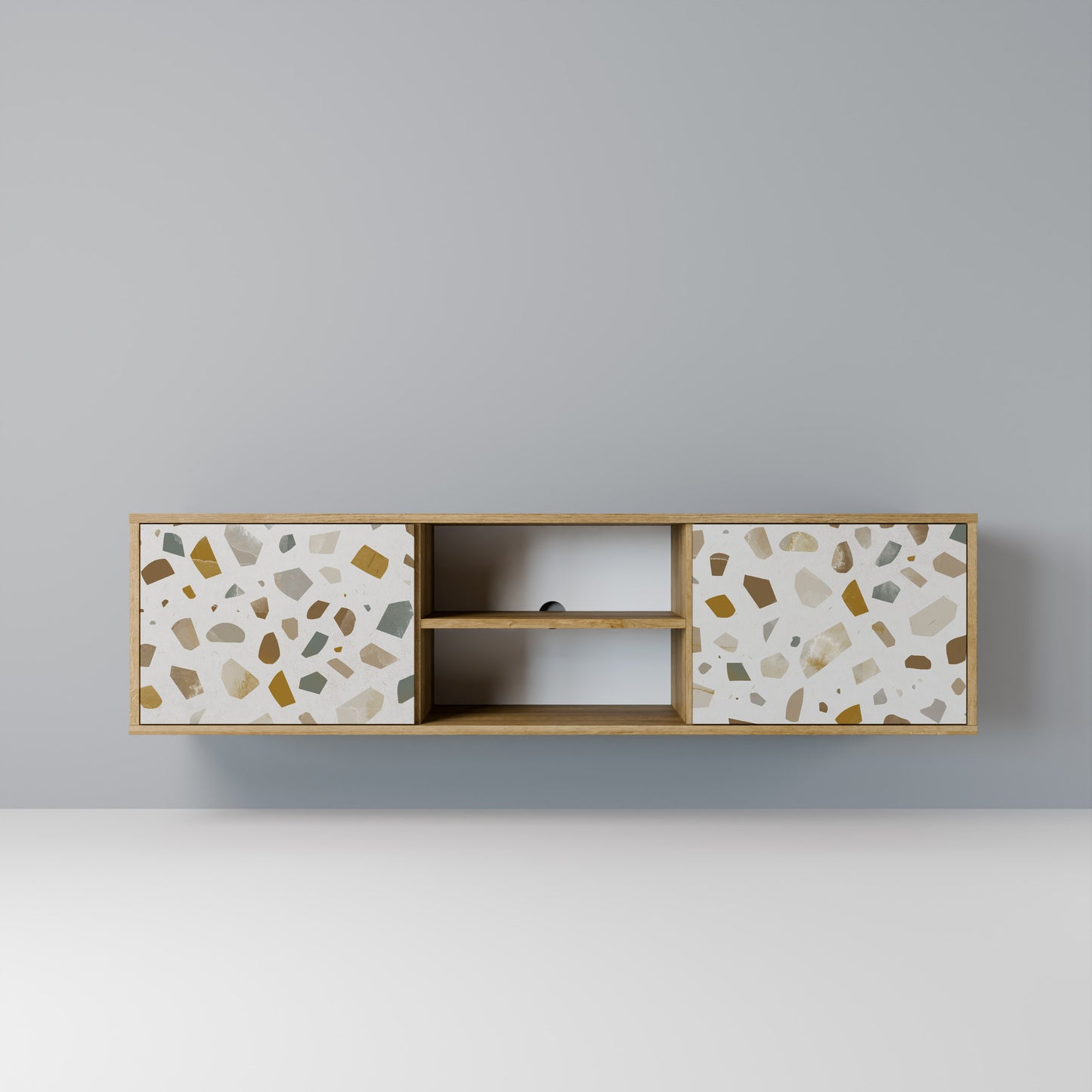 PIECES OF TOMORROW Mobile TV a 2 ante in effetto rovere