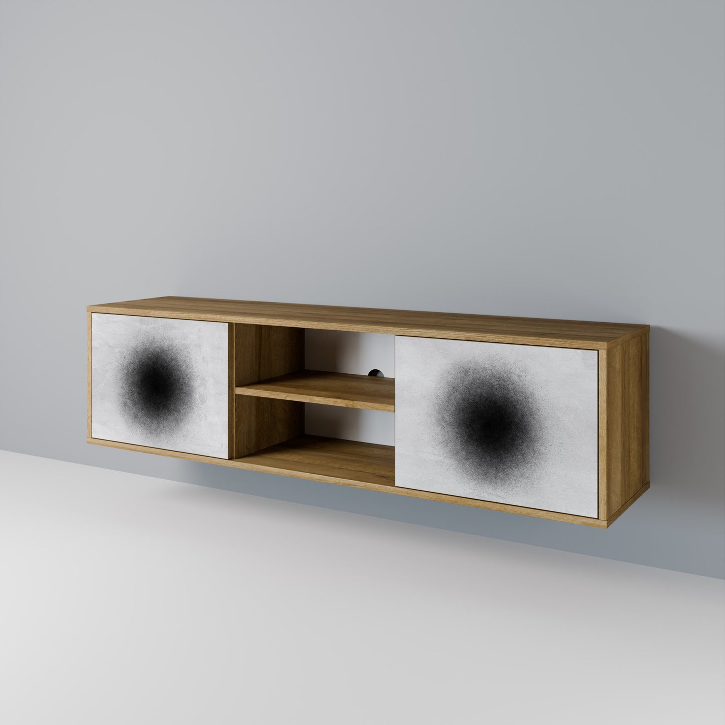 BLACK HOLE Mobile TV a 2 ante effetto rovere