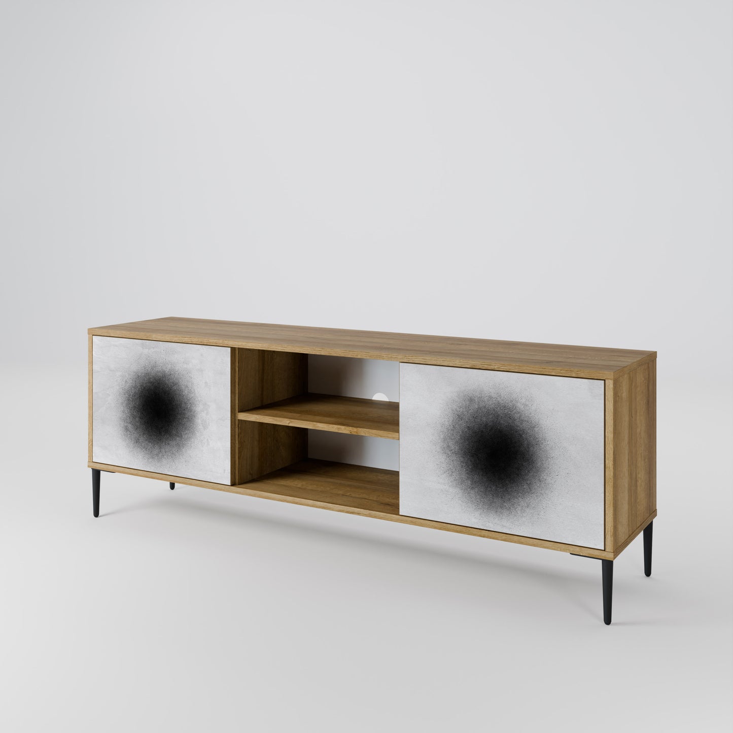 BLACK HOLE Mobile TV a 2 ante effetto rovere