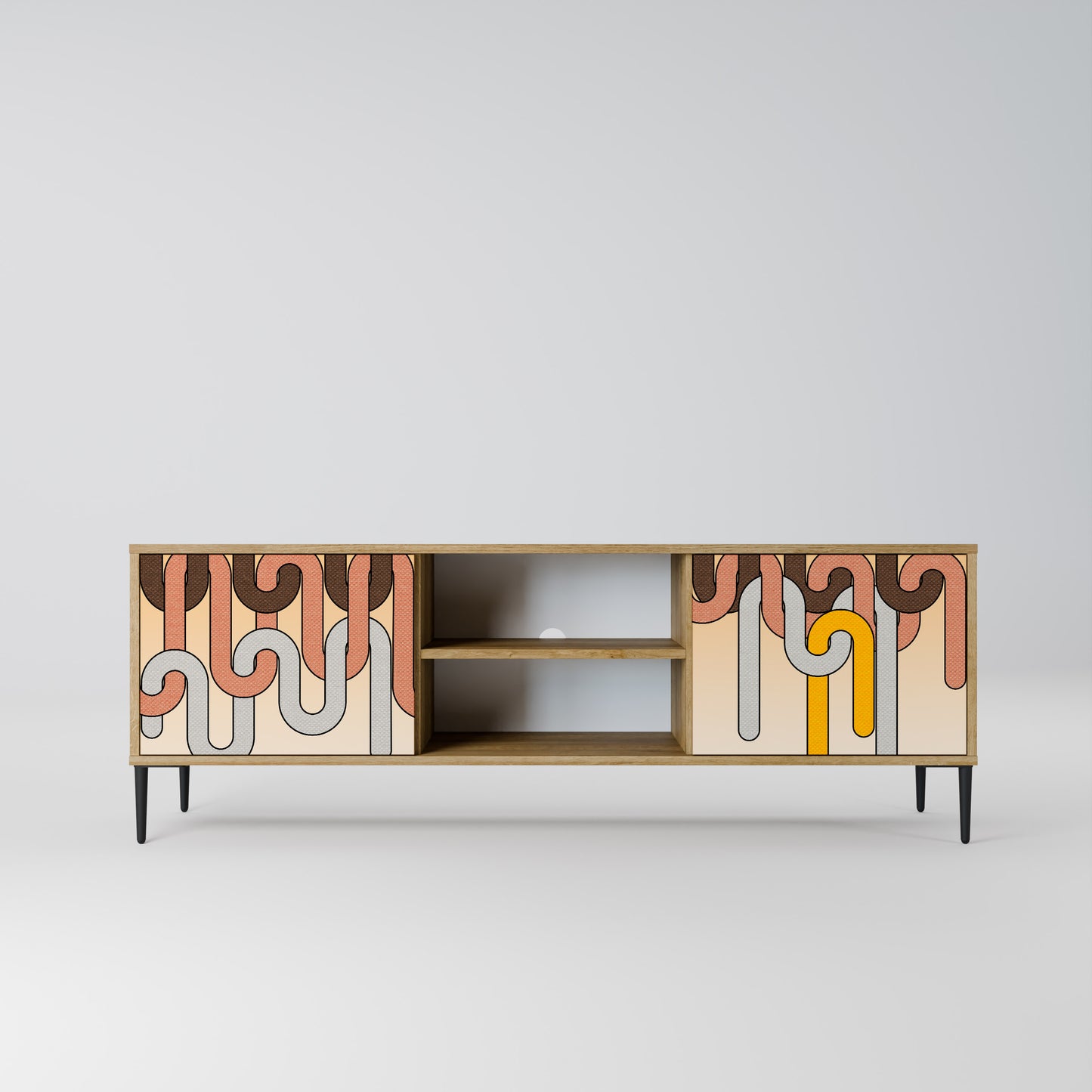 Mobile TV a 2 ante COLORFUL STRINGS in effetto rovere