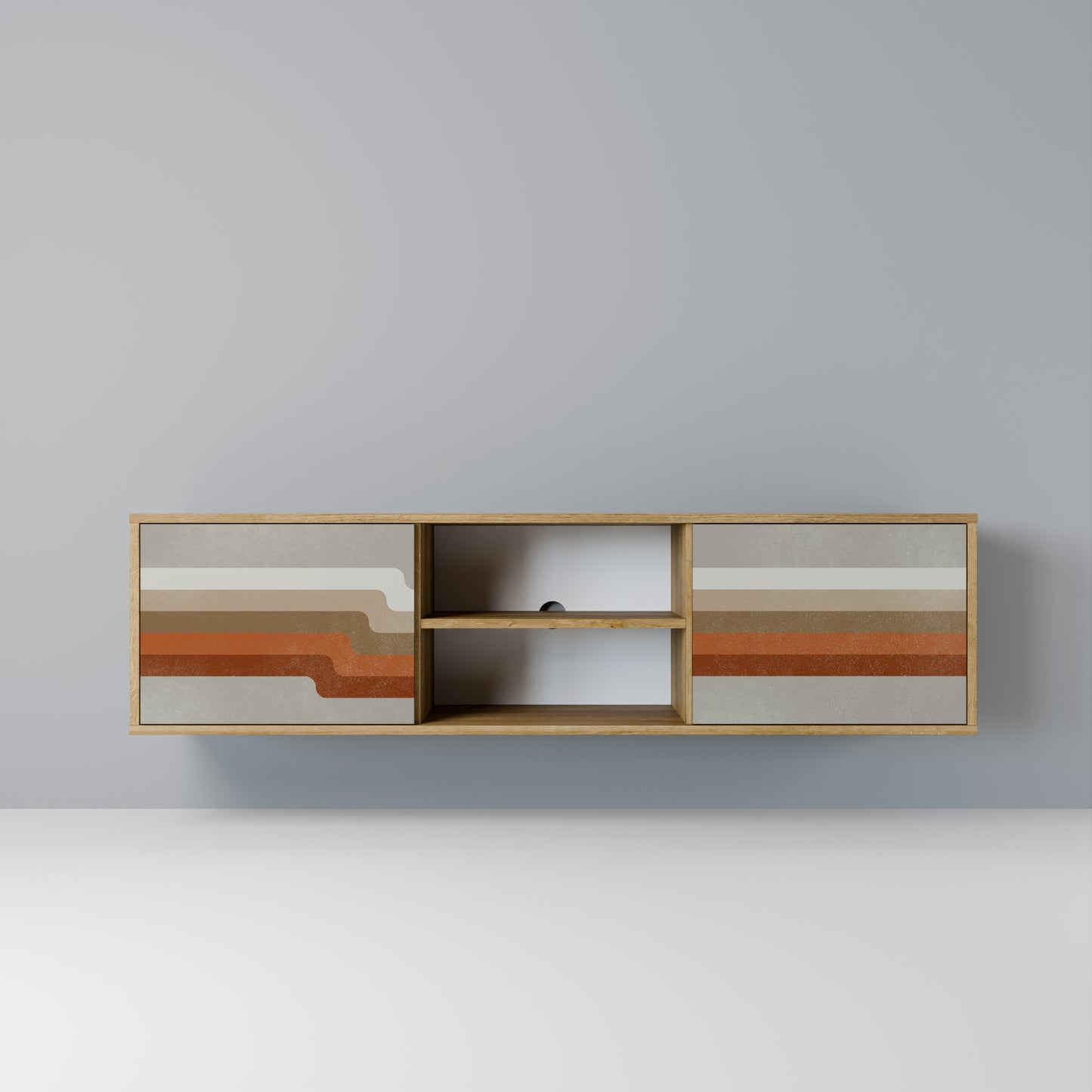 Mobile TV a 2 ante PECULIAR TRAIL in effetto rovere