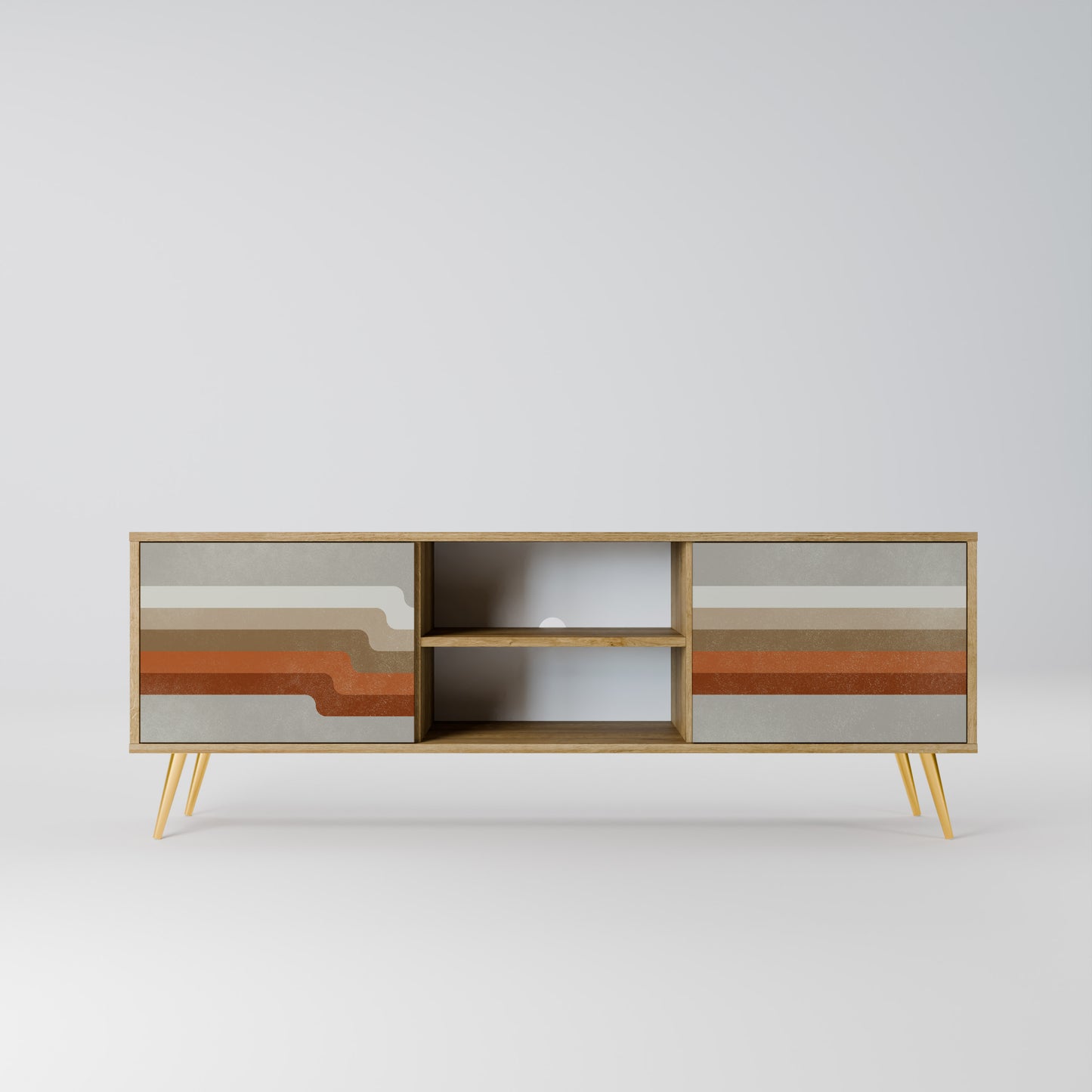 Mobile TV a 2 ante PECULIAR TRAIL in effetto rovere
