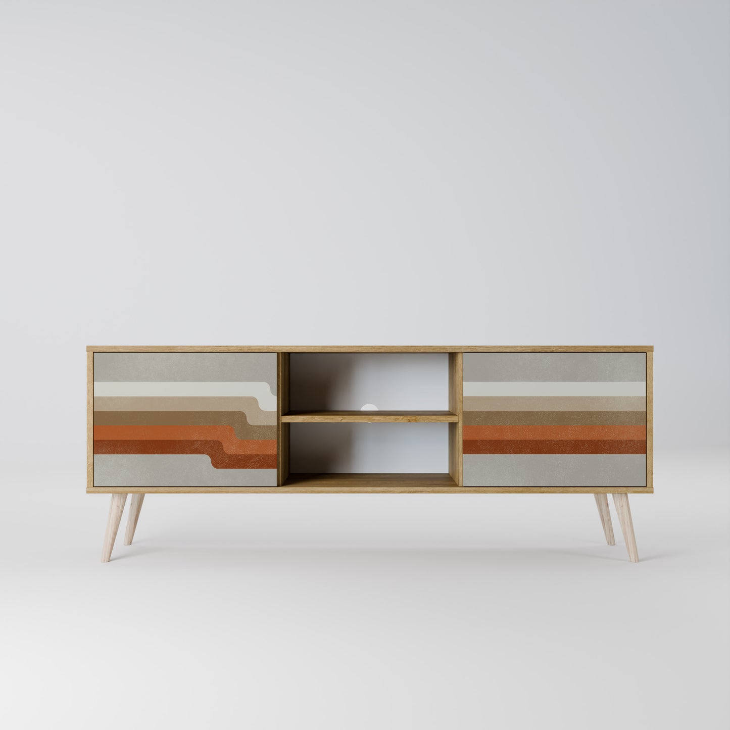 Mobile TV a 2 ante PECULIAR TRAIL in effetto rovere