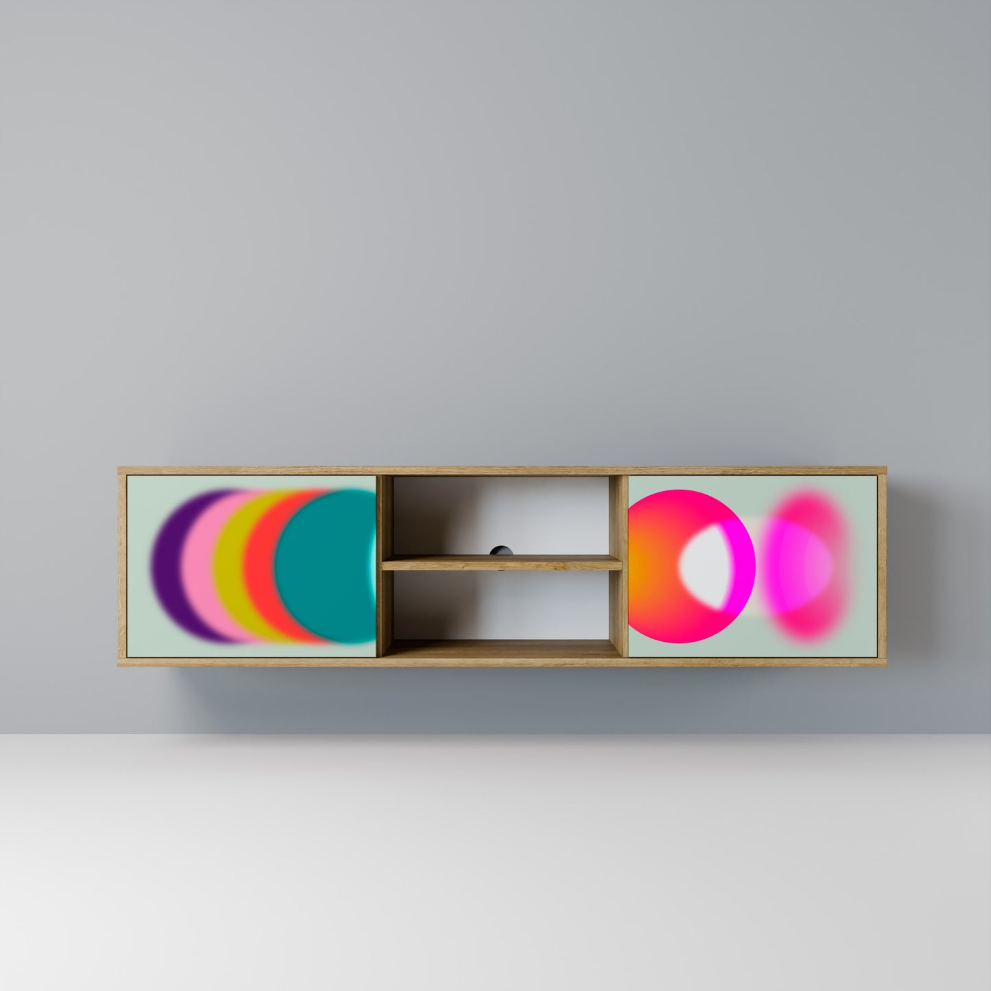Mobile TV SYMPHONY OF COLORS a 2 ante in effetto rovere