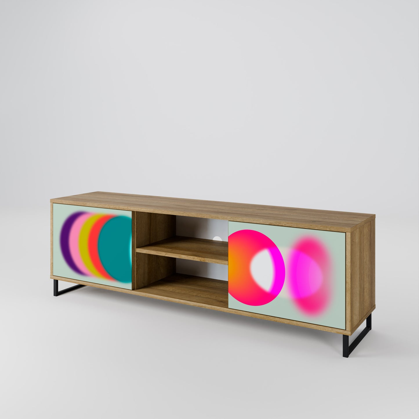 Mobile TV SYMPHONY OF COLORS a 2 ante in effetto rovere