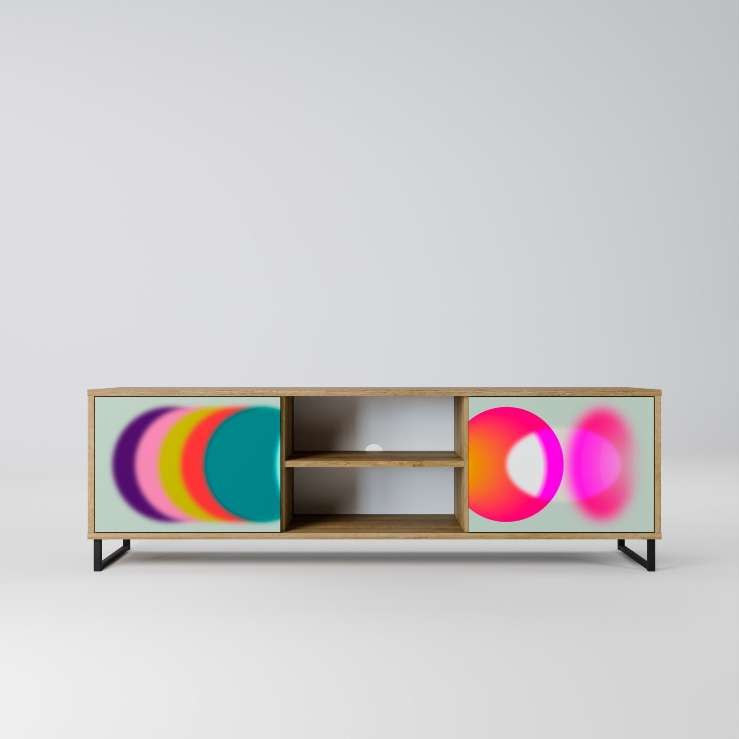 Mobile TV SYMPHONY OF COLORS a 2 ante in effetto rovere