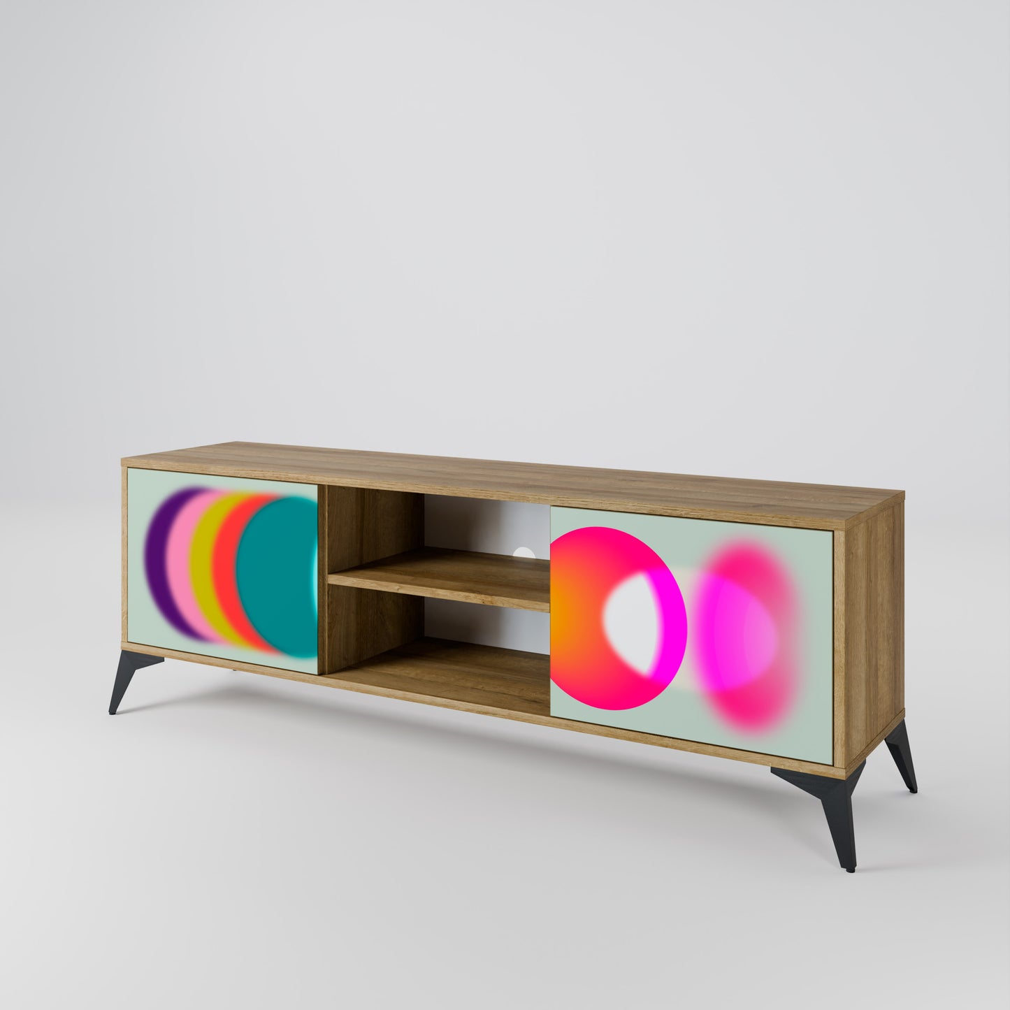 Mobile TV SYMPHONY OF COLORS a 2 ante in effetto rovere