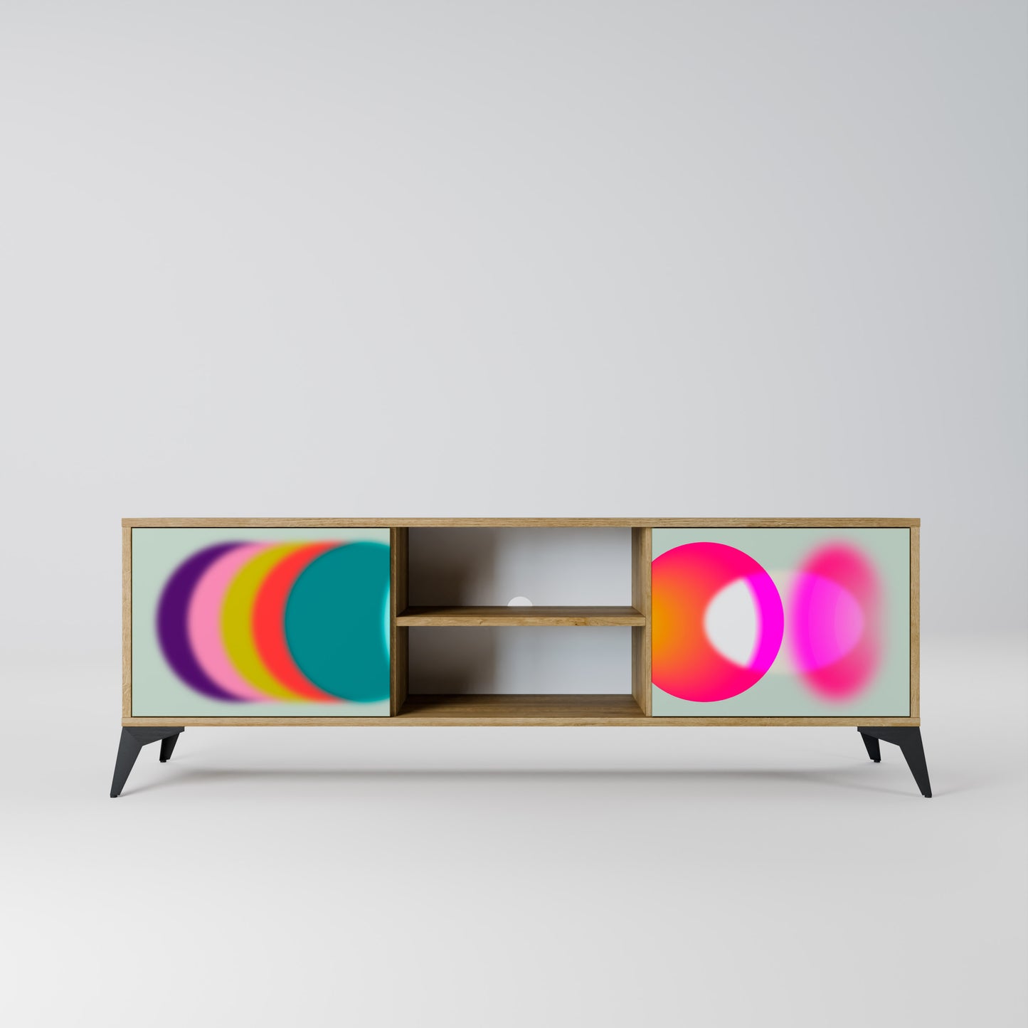 Mobile TV SYMPHONY OF COLORS a 2 ante in effetto rovere