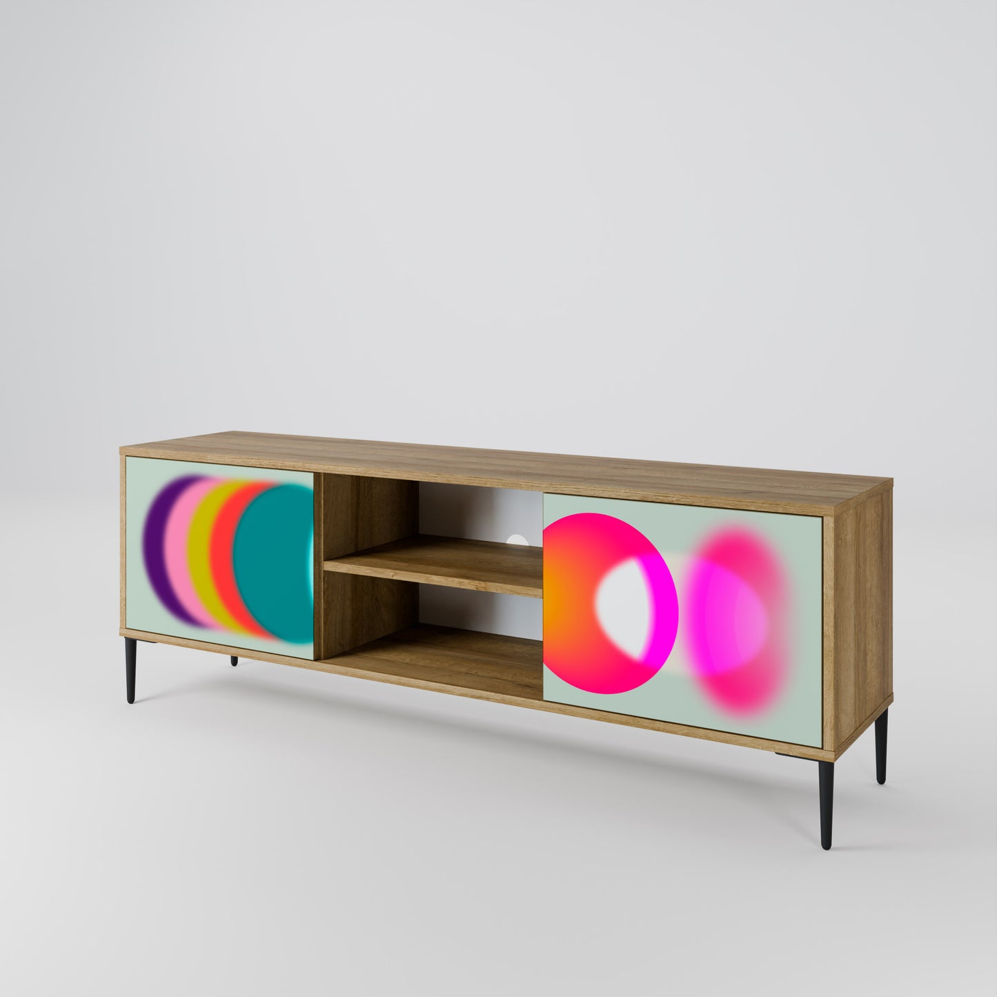 Mobile TV SYMPHONY OF COLORS a 2 ante in effetto rovere