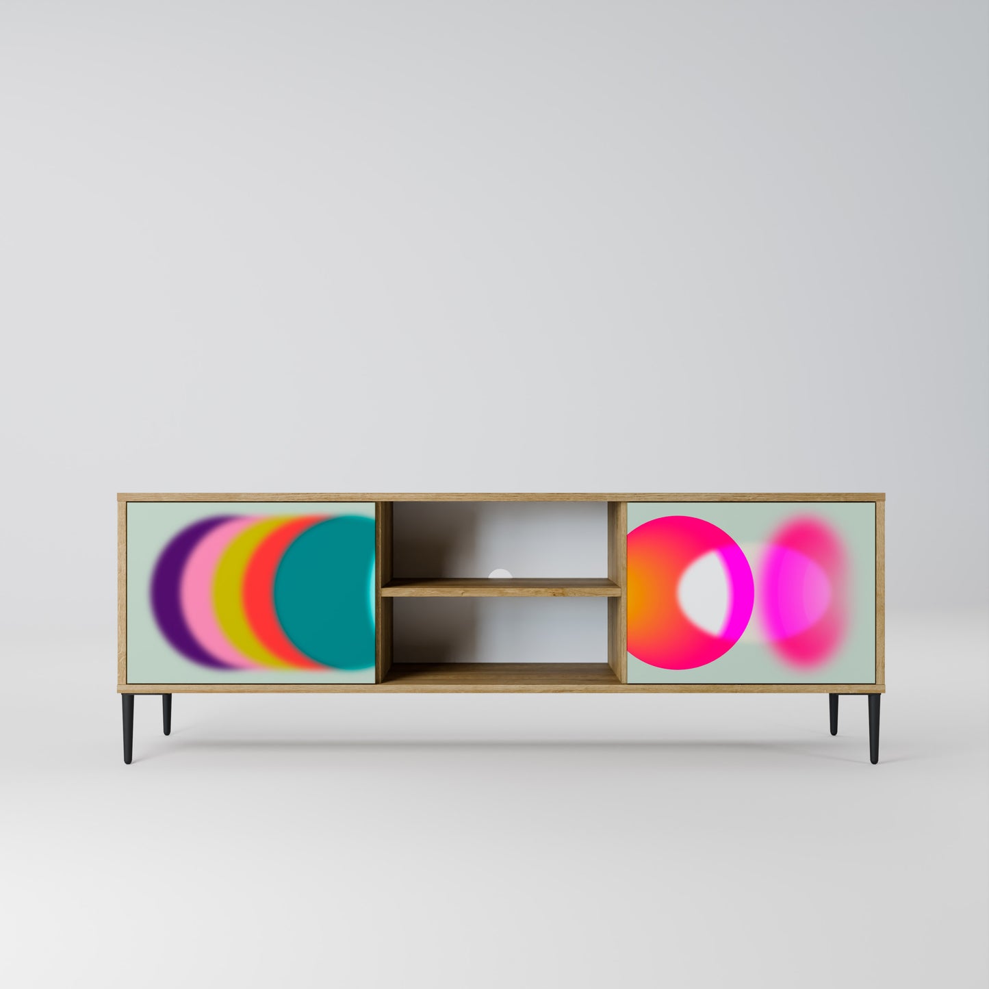 Mobile TV SYMPHONY OF COLORS a 2 ante in effetto rovere