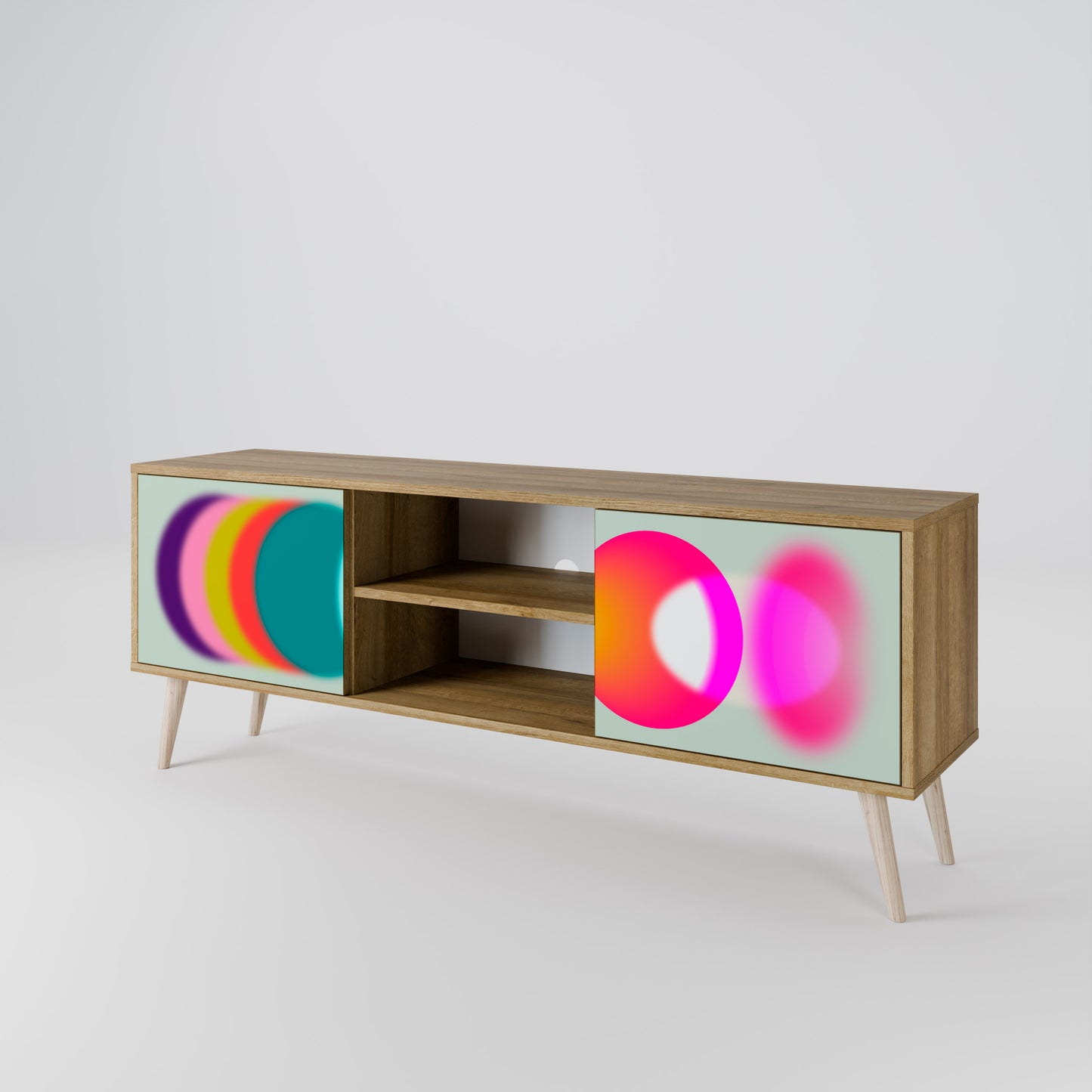 Mobile TV SYMPHONY OF COLORS a 2 ante in effetto rovere