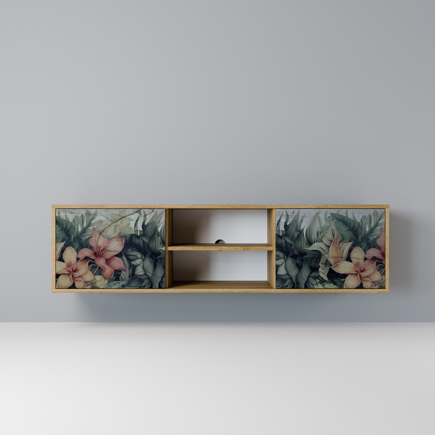 Mobile TV a 2 ante HEAVENLY BLOOM in effetto rovere